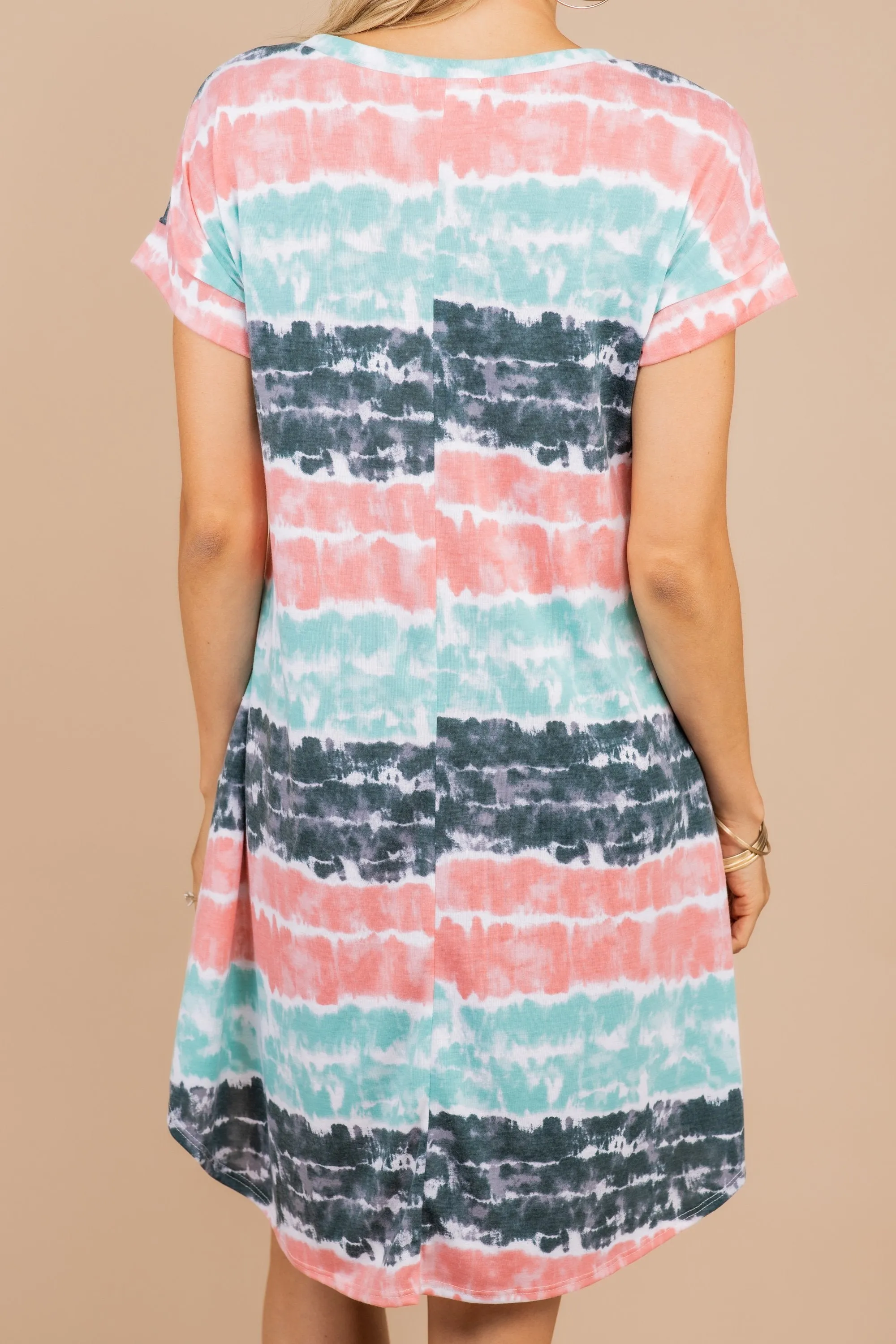 Create Your Fun Mint Green Tie Dye Dress