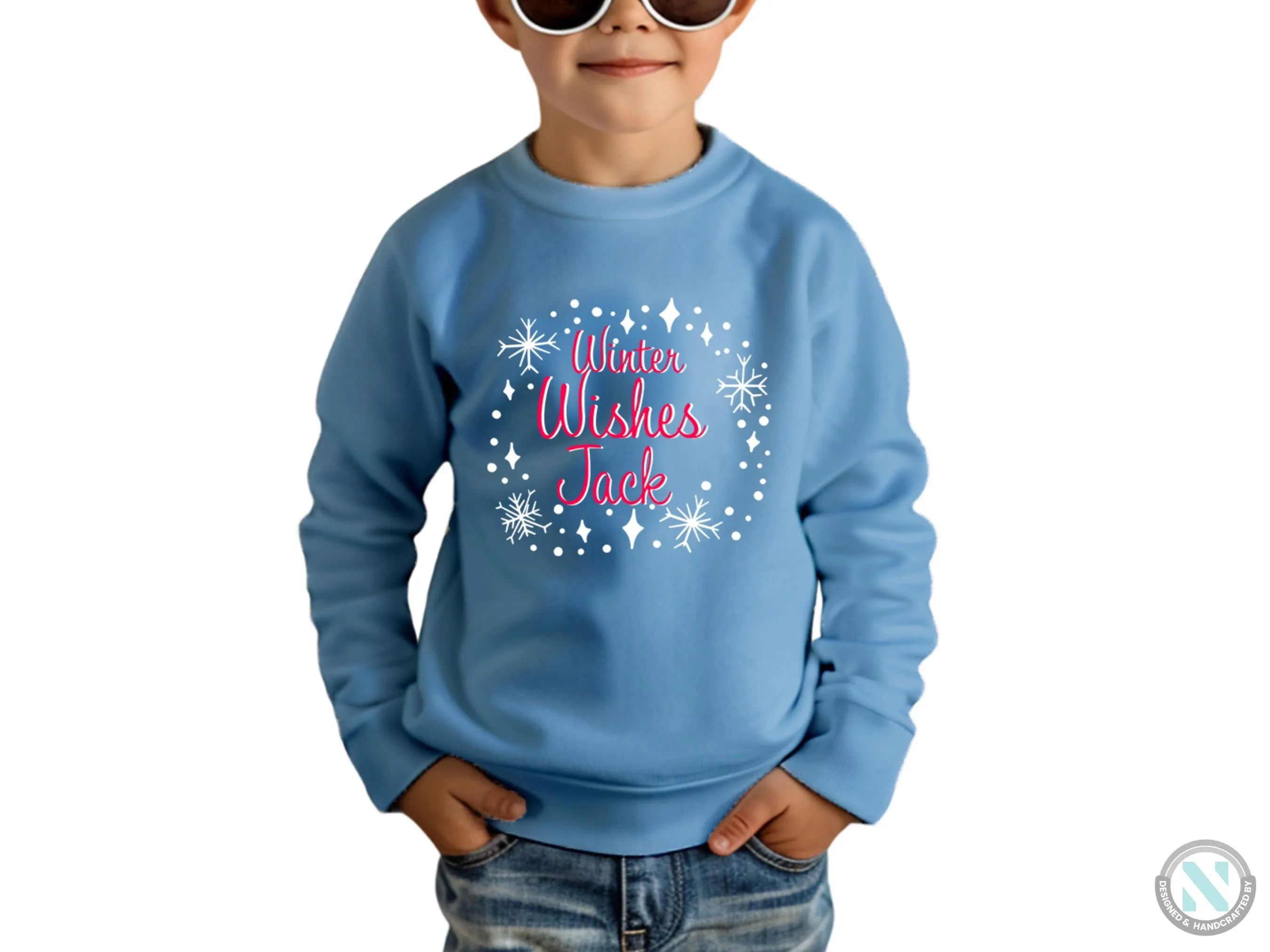 Custom Winter Wishes Christmas Sweatshirt Gift for Toddler Boys