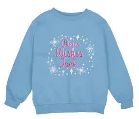 Custom Winter Wishes Christmas Sweatshirt Gift for Toddler Boys