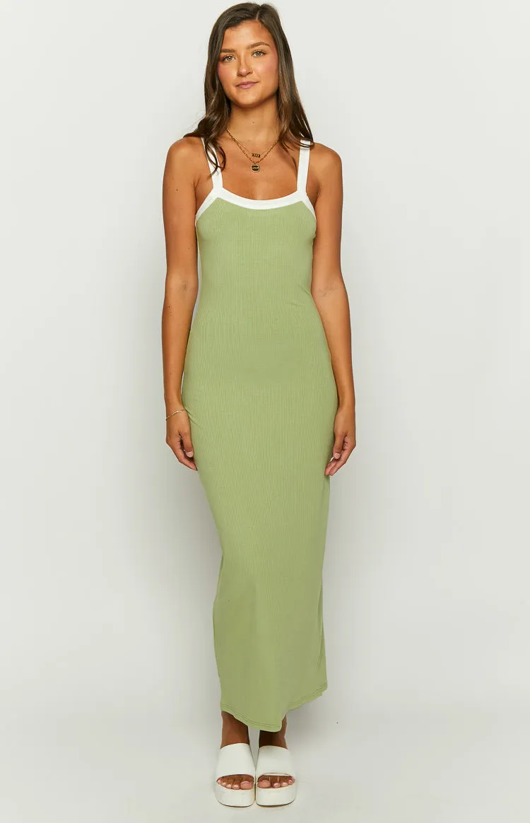 Cynthia Green Maxi Dress