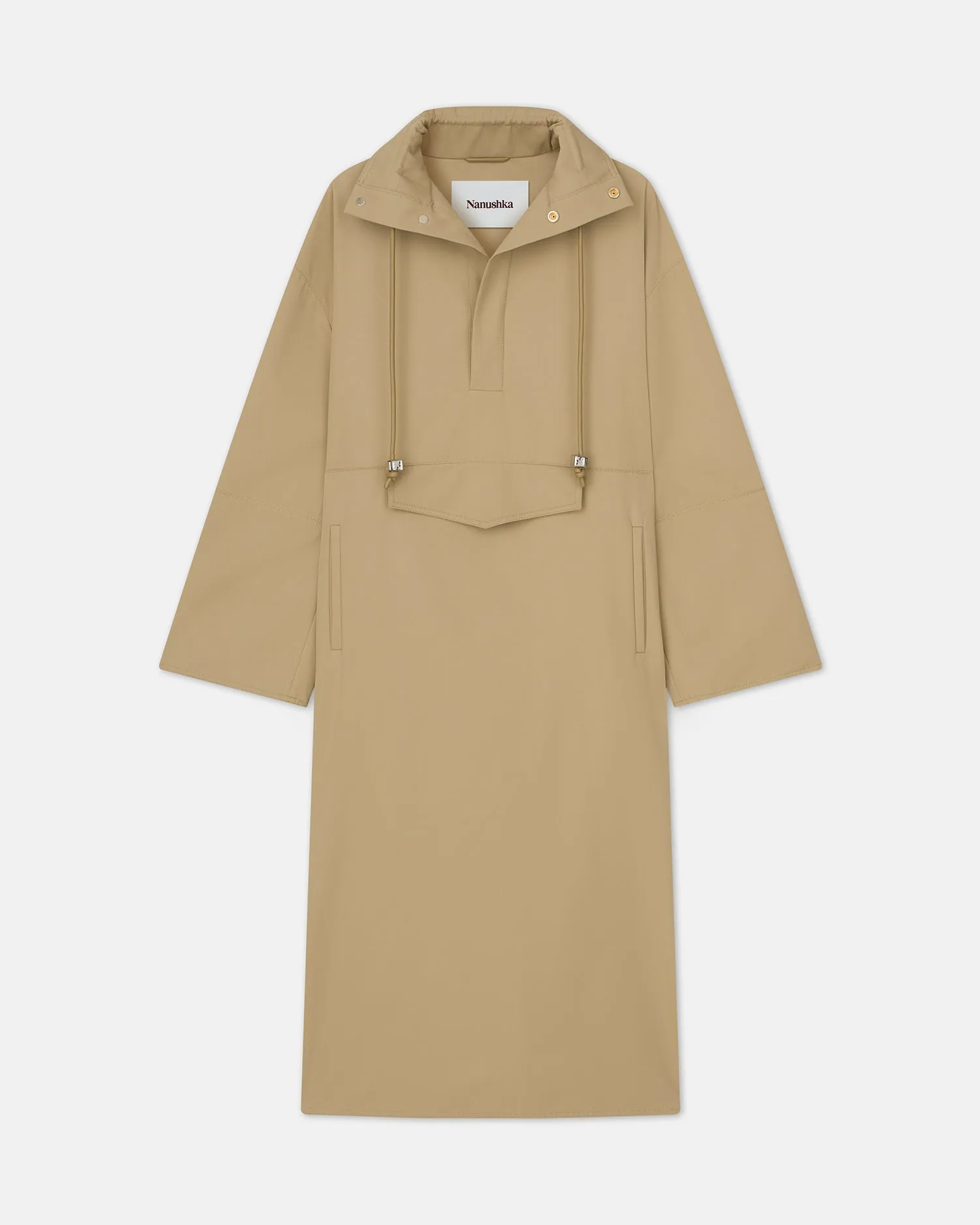 Cyrille - Sale Bonded Trench Pullover Coat - Beige