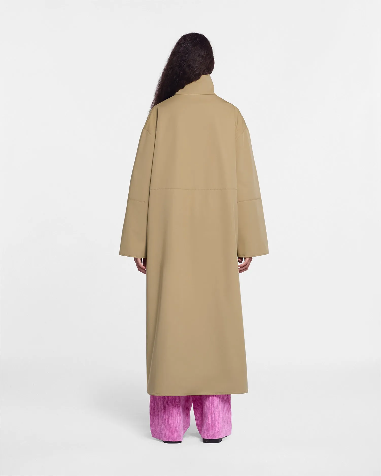 Cyrille - Sale Bonded Trench Pullover Coat - Beige