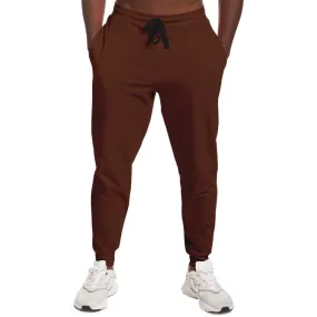 Dark Red Brown Joggers | Unisex | with PLUS sizes | Dark Pastel Red Brown | C0M60Y60K80