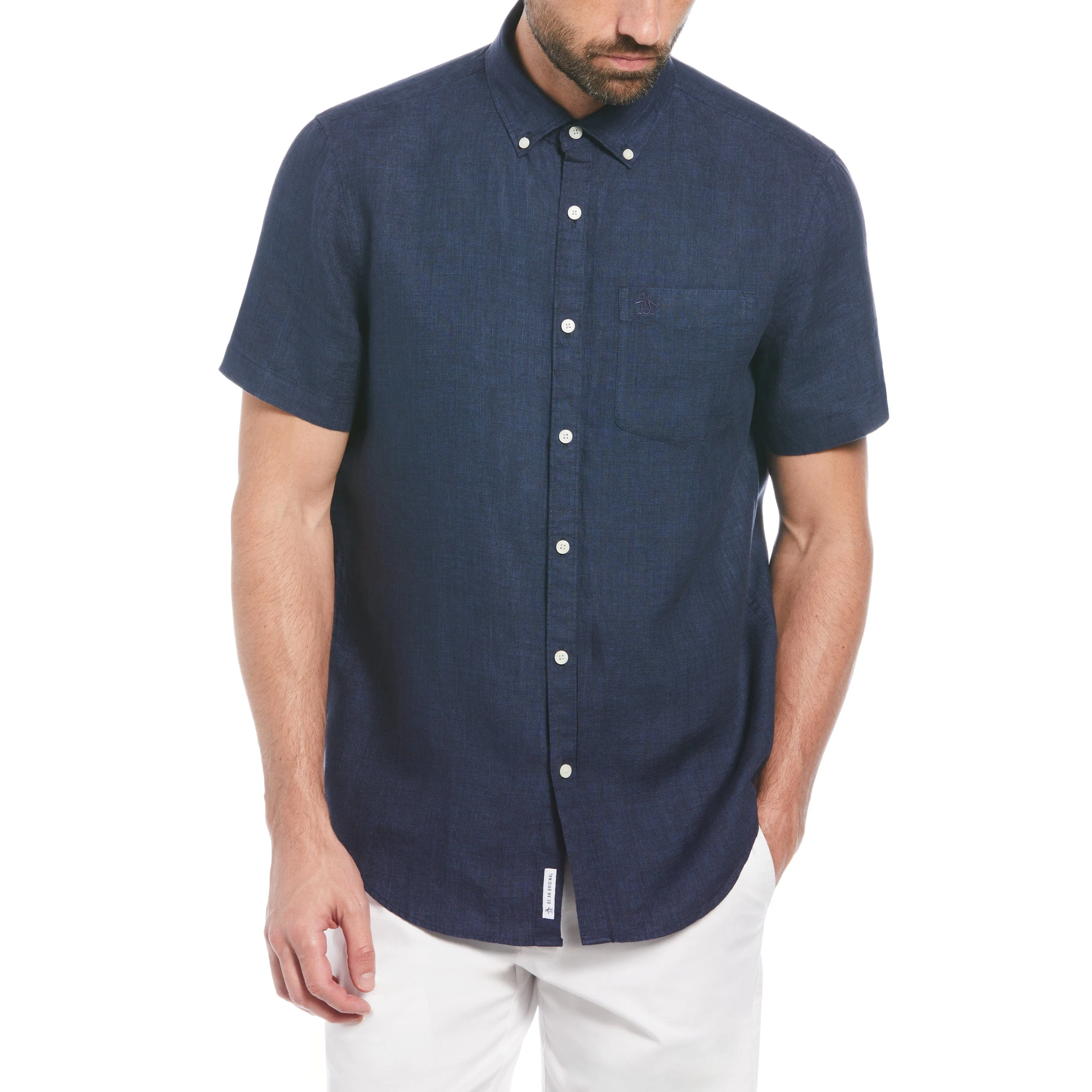 Delave Linen Button-Down Shirt