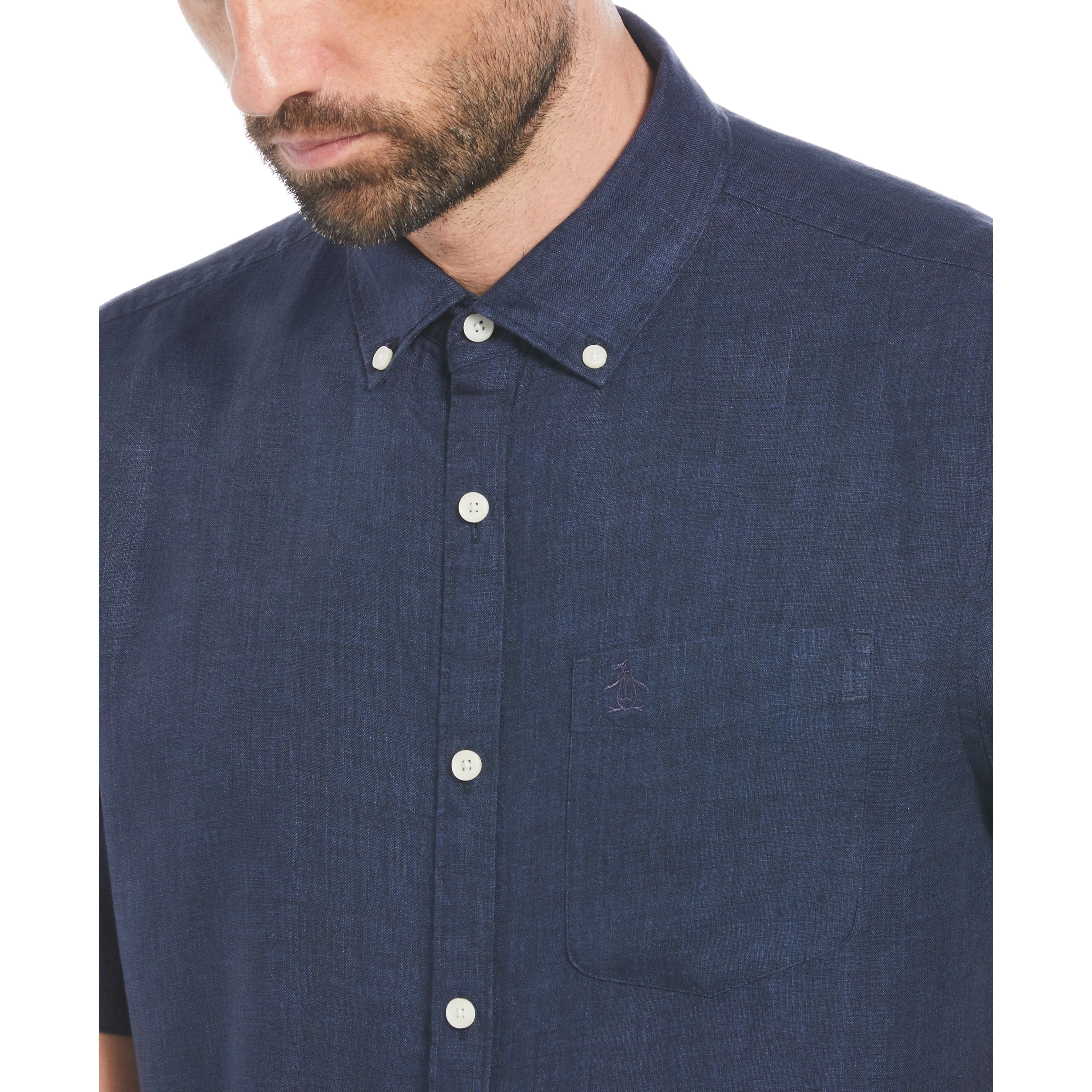 Delave Linen Button-Down Shirt