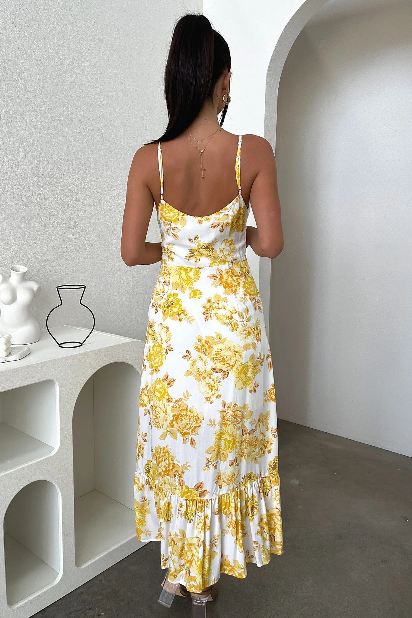 Dilara Maxi Dress - Yellow Floral