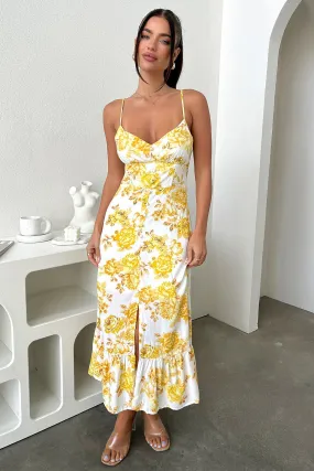 Dilara Maxi Dress - Yellow Floral