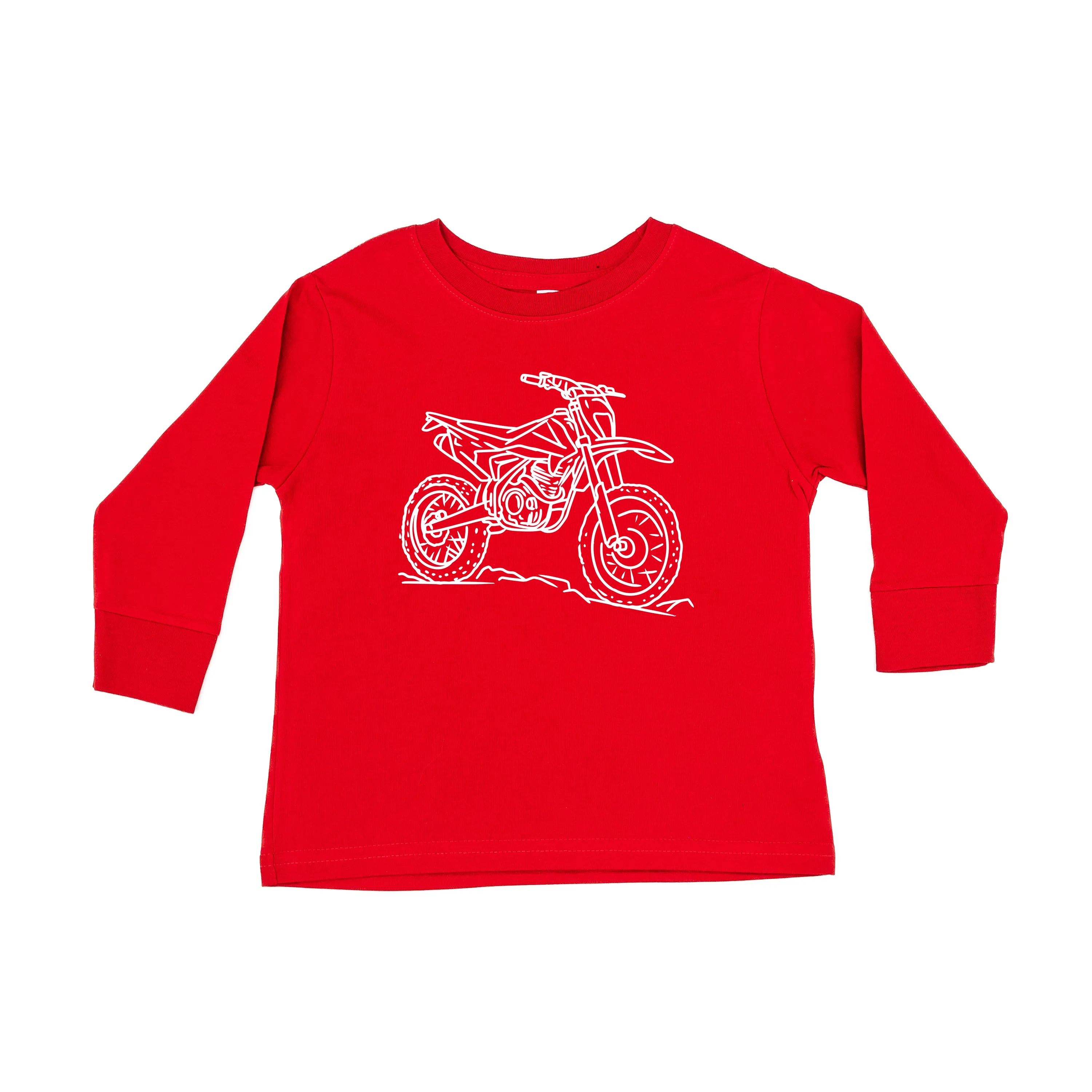 DIRT BIKE - Minimalist Design - Long Sleeve Child Shirt