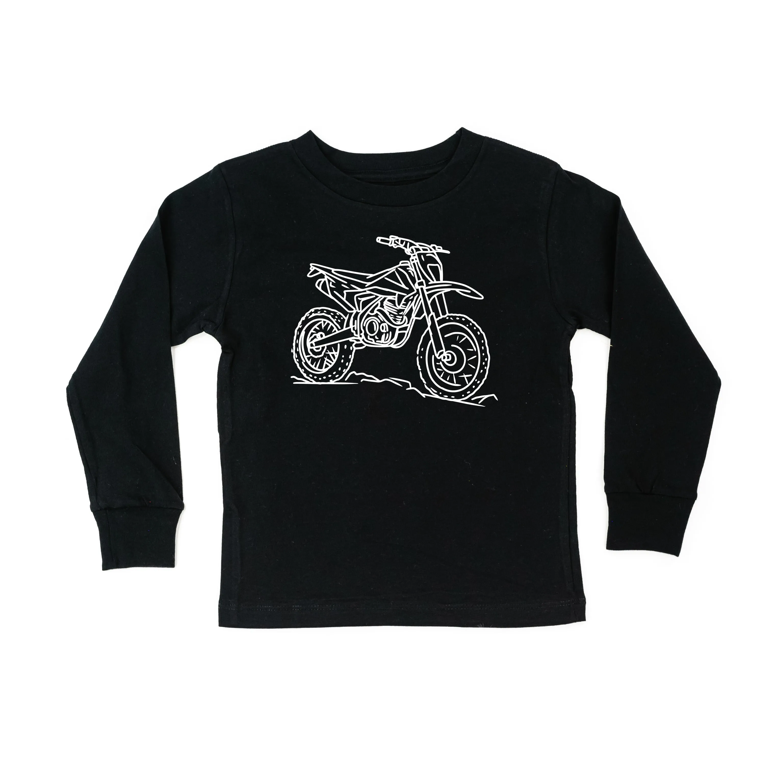 DIRT BIKE - Minimalist Design - Long Sleeve Child Shirt