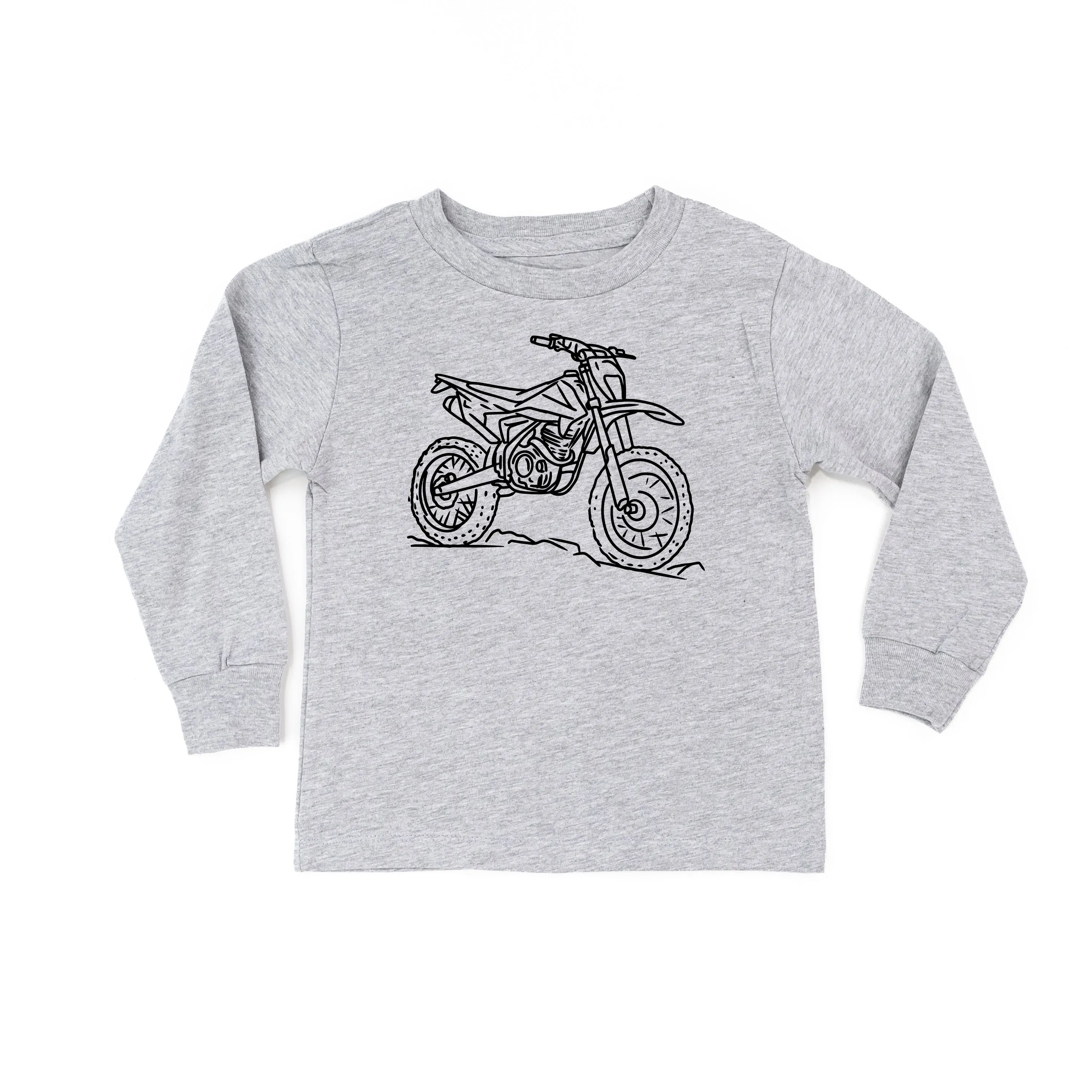 DIRT BIKE - Minimalist Design - Long Sleeve Child Shirt