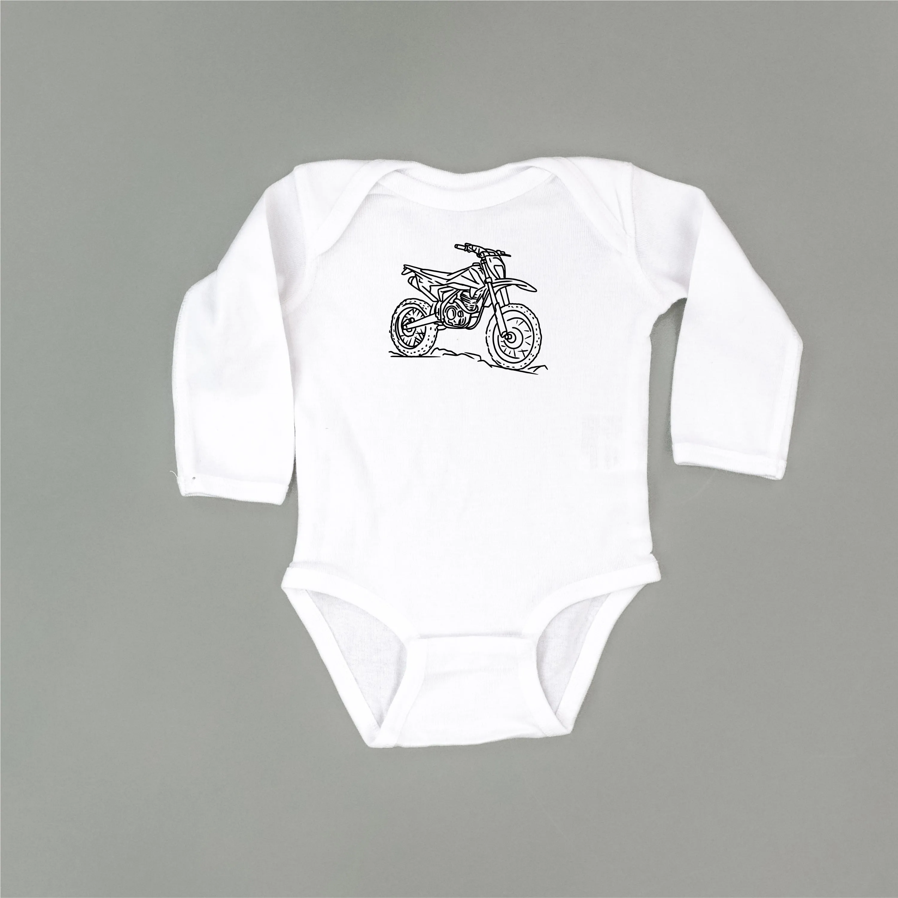 DIRT BIKE - Minimalist Design - Long Sleeve Child Shirt