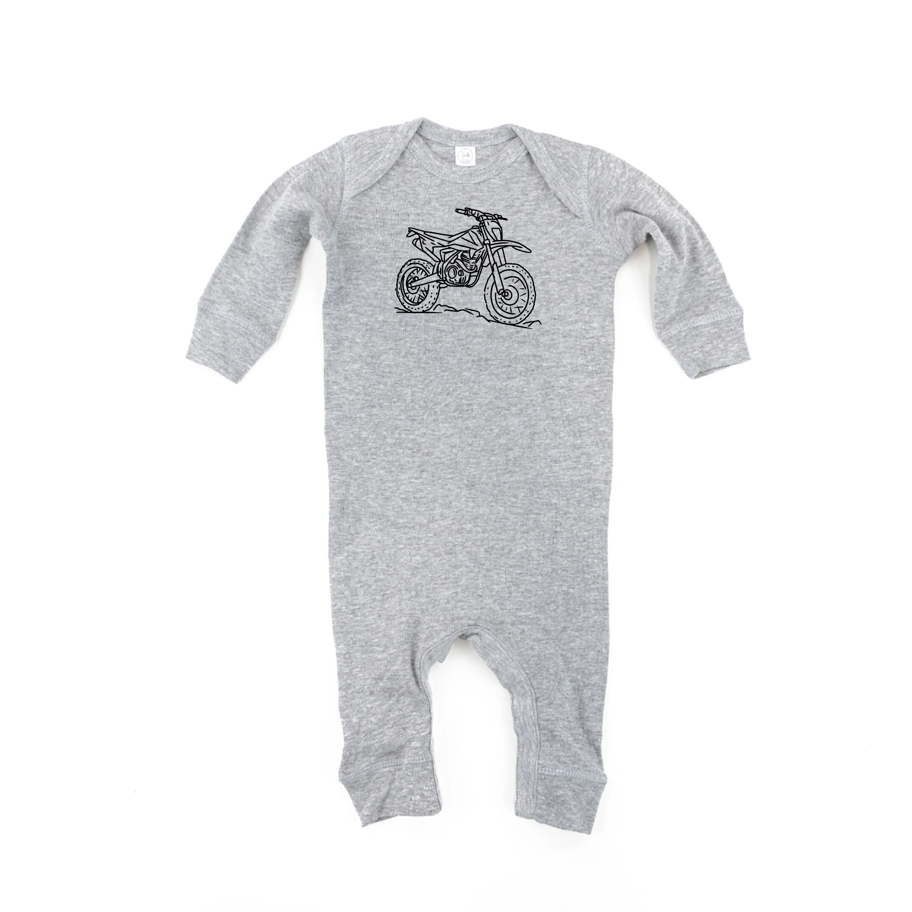 DIRT BIKE - Minimalist Design - One Piece Baby Sleeper