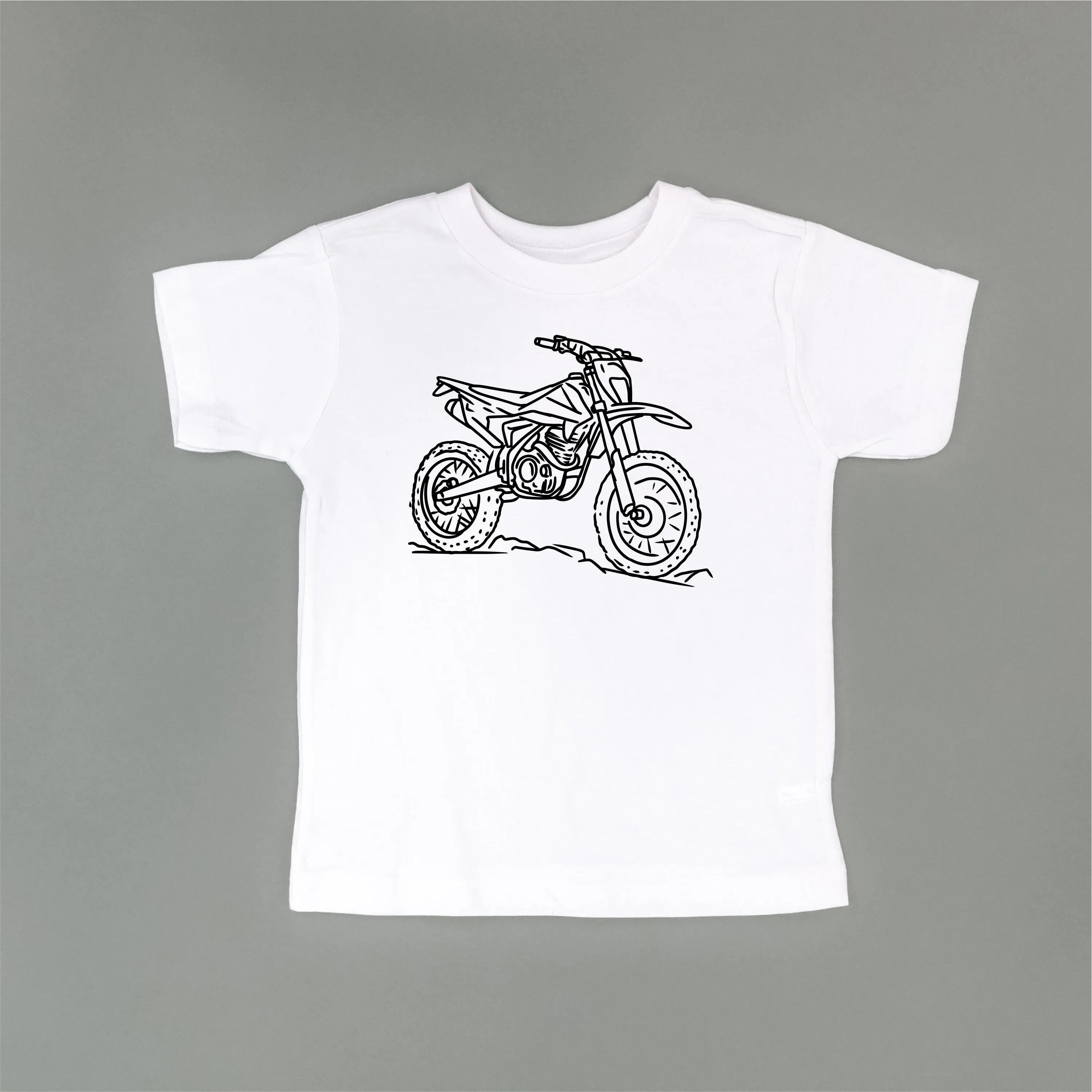 DIRT BIKE - Minimalist Design - Short Sleeve Child Shirt