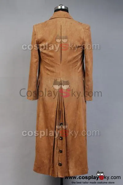 Doctor Who Dr. Brown Long Trench Coat Suit Costume Custom Made