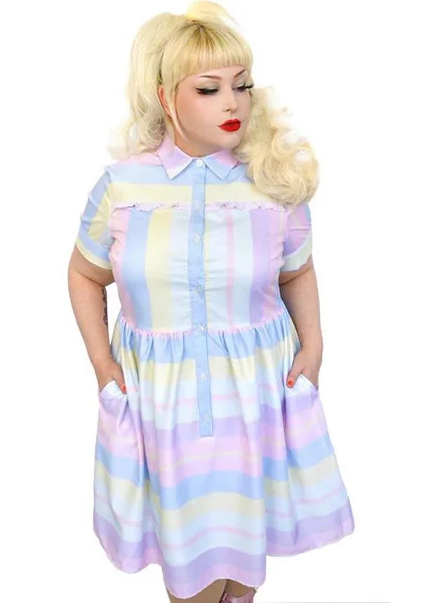 Doris Pastel Striped | DRESS*