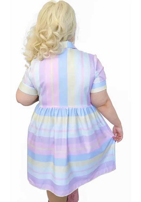 Doris Pastel Striped | DRESS*