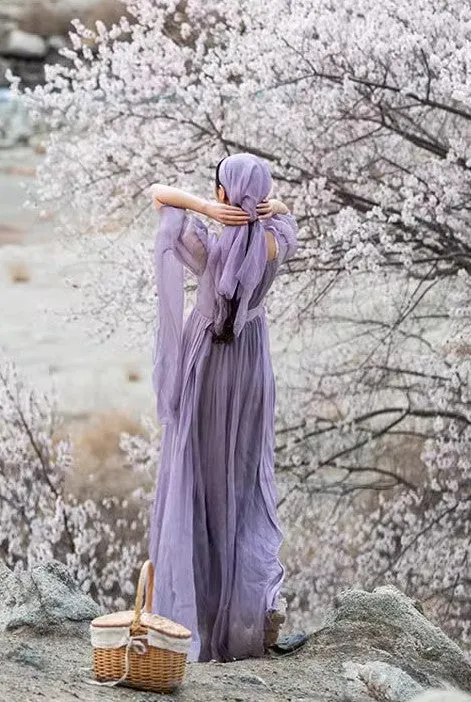 Dreamy Pastel Lavender Prairie Dress