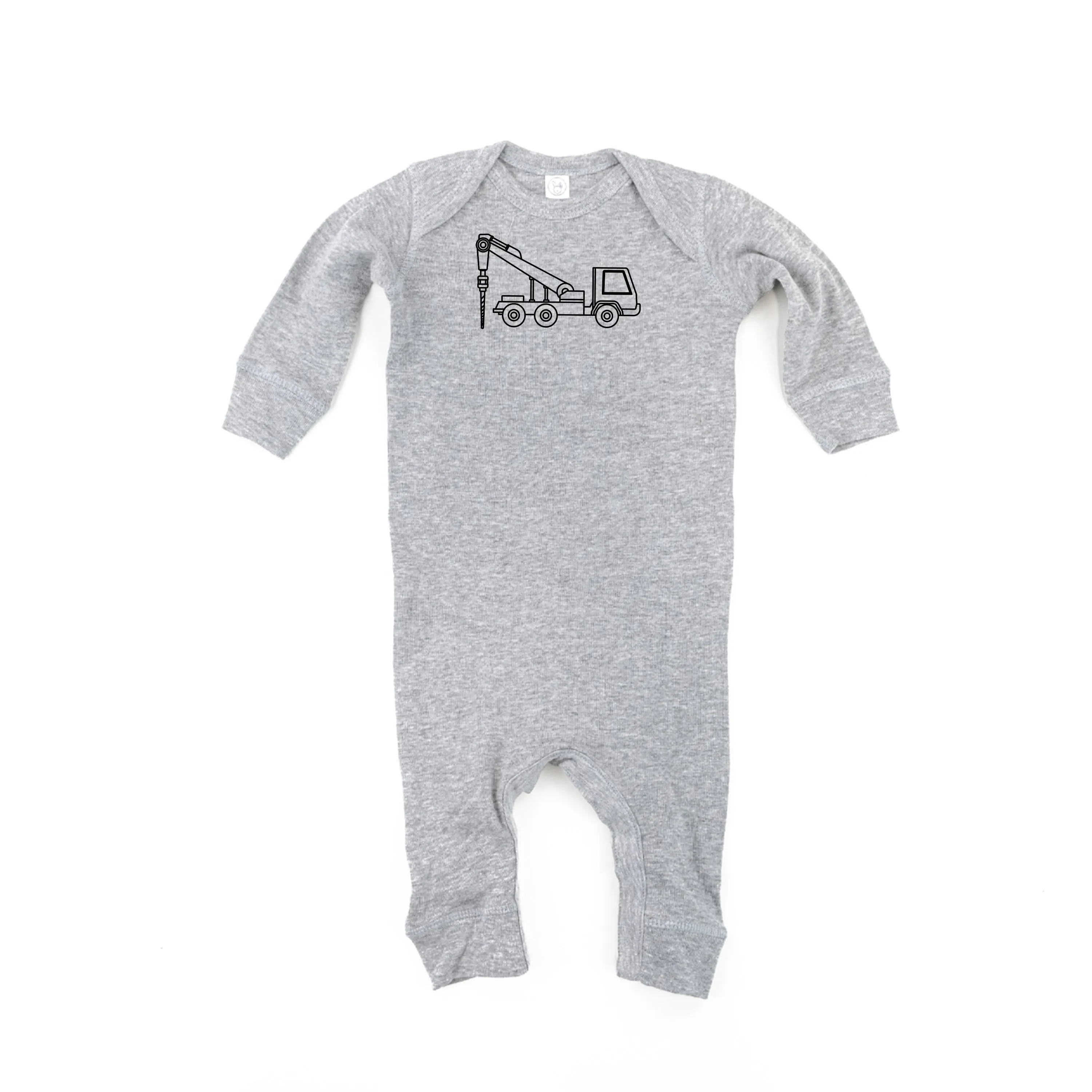 DRILLING TRUCK - Minimalist Design - One Piece Baby Sleeper