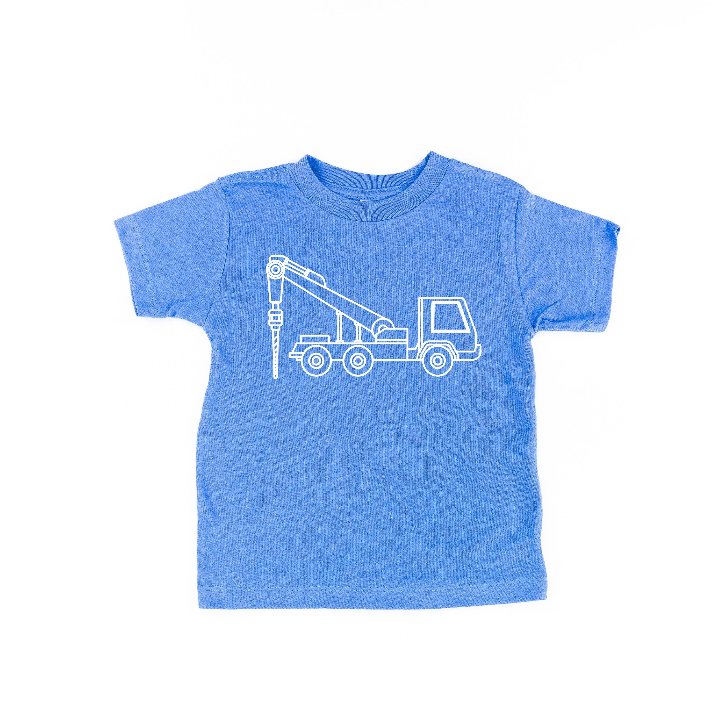 DRILLING TRUCK - Minimalist Design - Short Sleeve Child Shirt