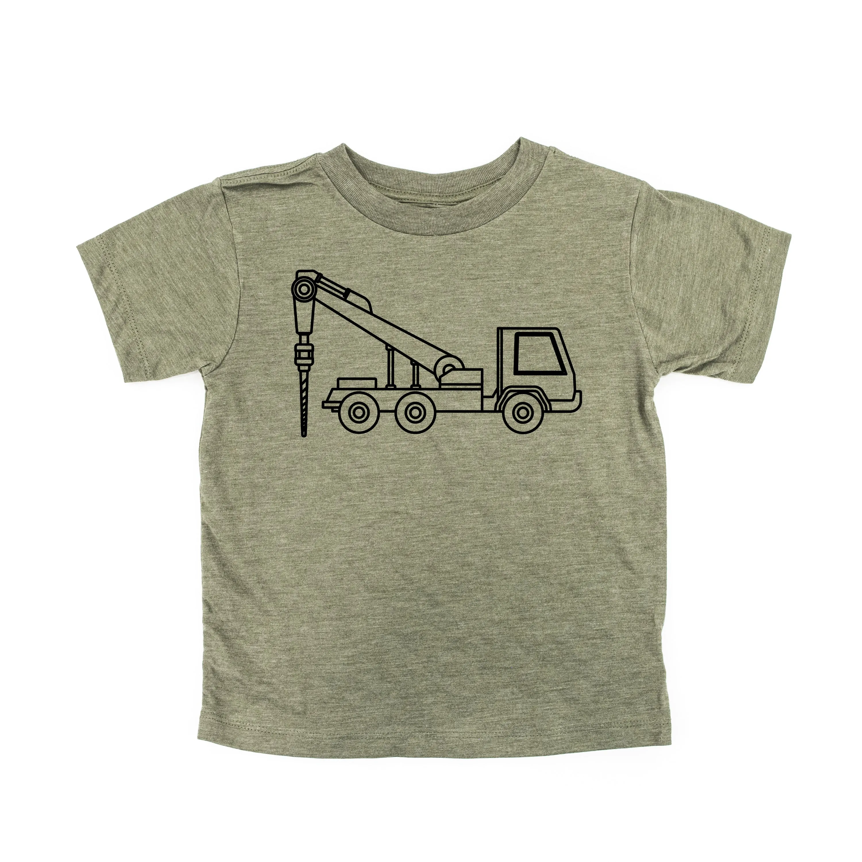 DRILLING TRUCK - Minimalist Design - Short Sleeve Child Shirt