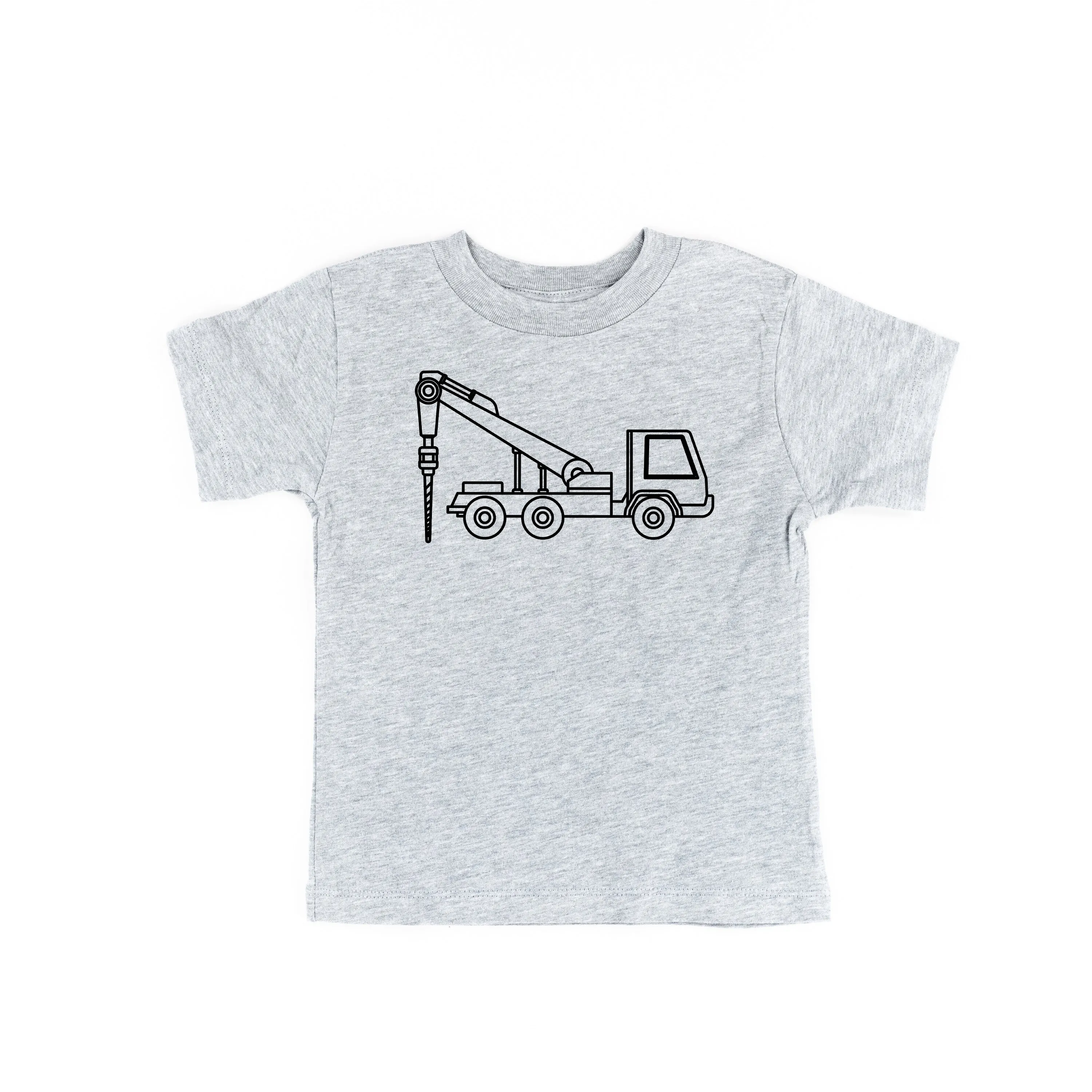 DRILLING TRUCK - Minimalist Design - Short Sleeve Child Shirt