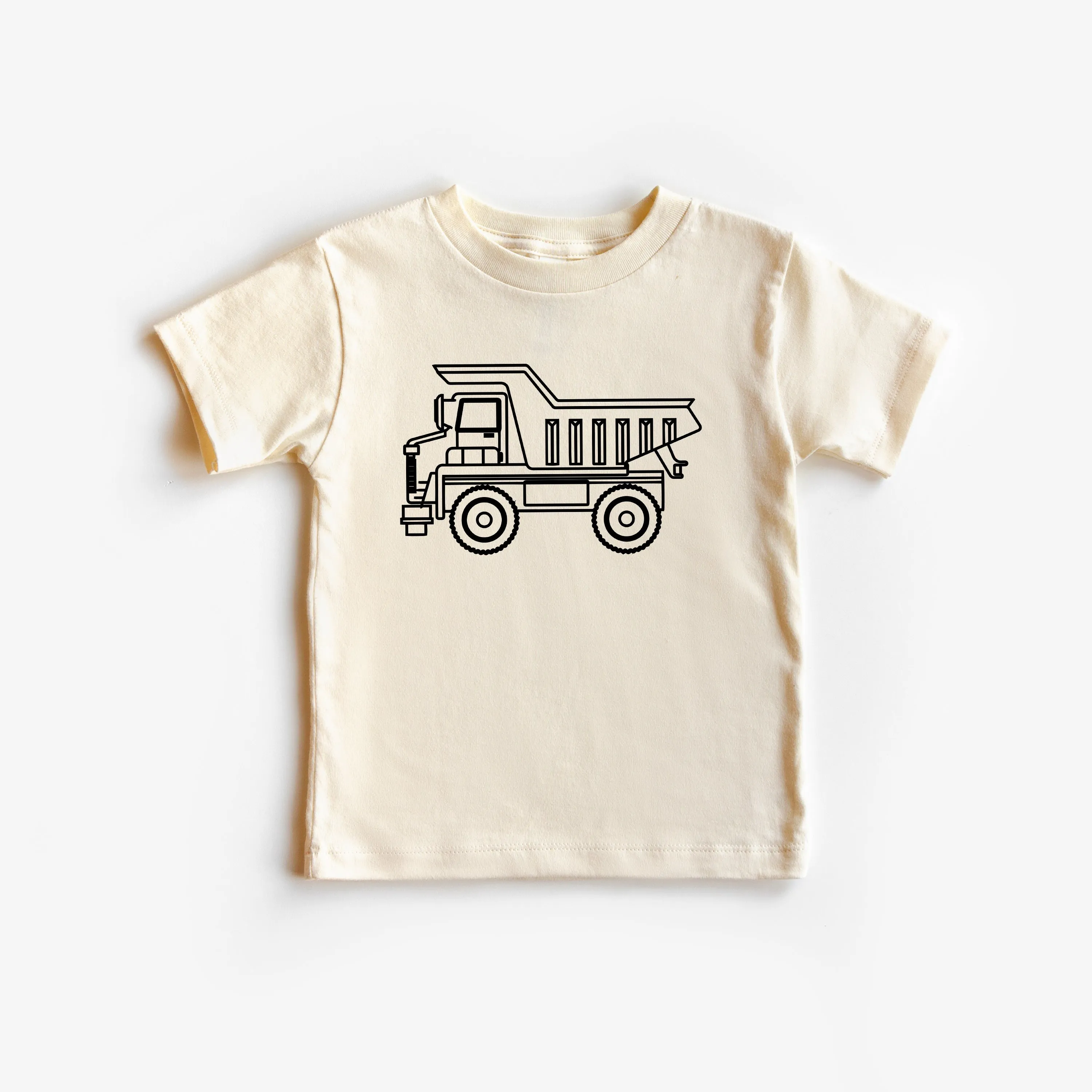 DUMP TRUCK - Minimalist Design - Short Sleeve Child Shirt