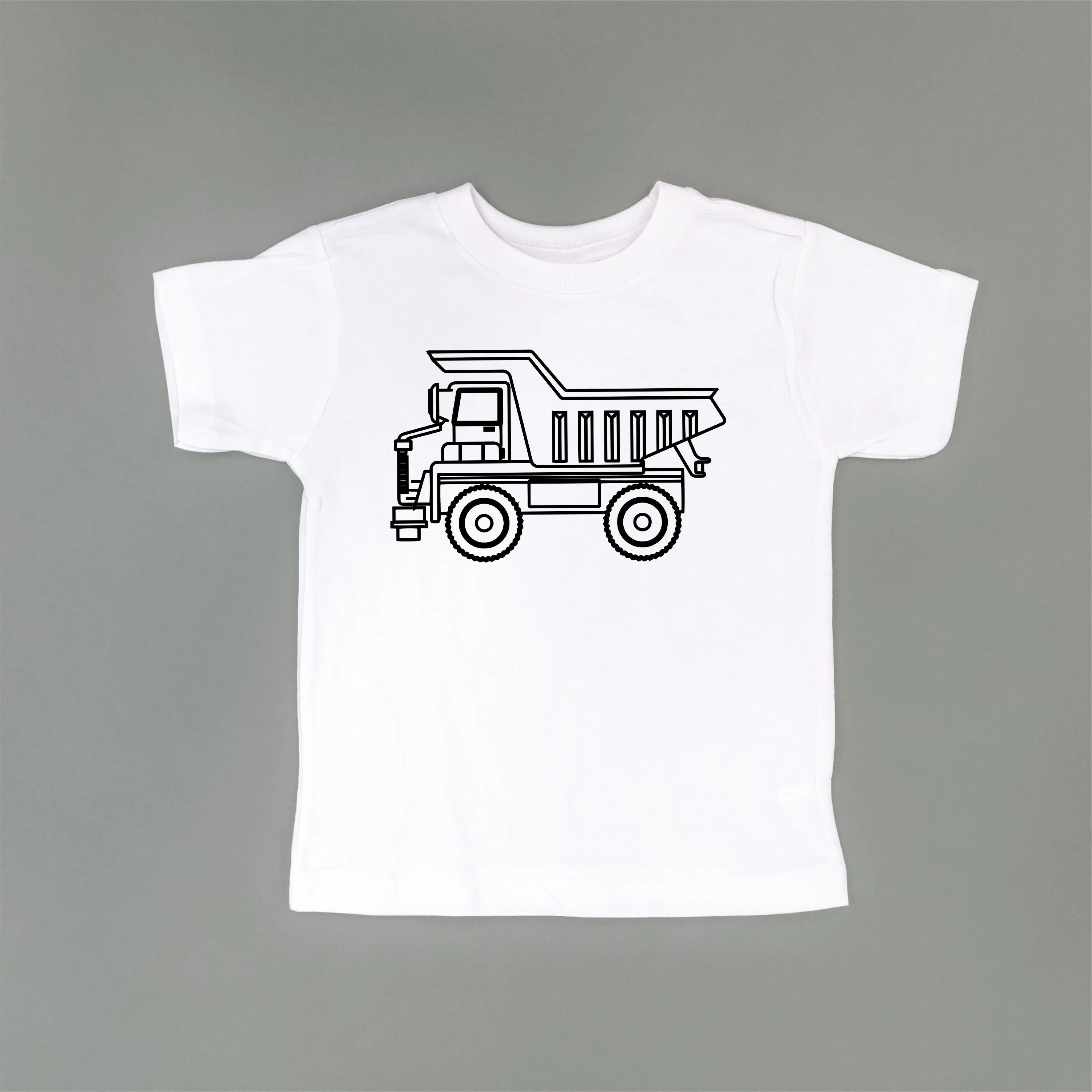 DUMP TRUCK - Minimalist Design - Short Sleeve Child Shirt