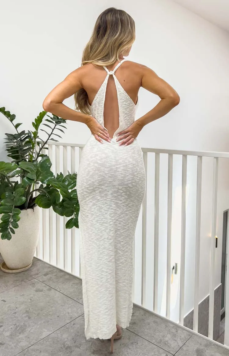 Emmalyn Cream Knit Midi Dress