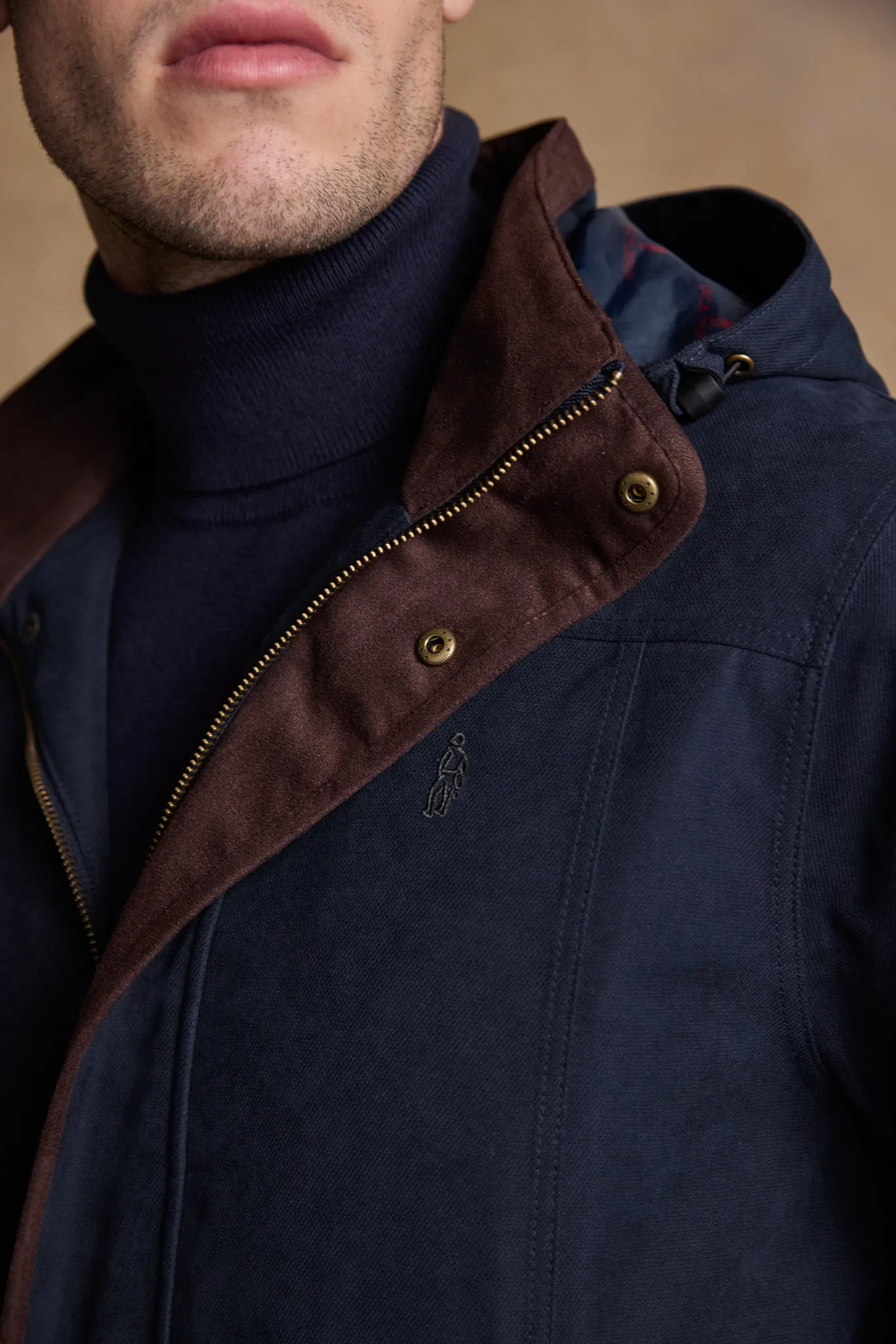 Emmet Waterproof Long Coat - Navy