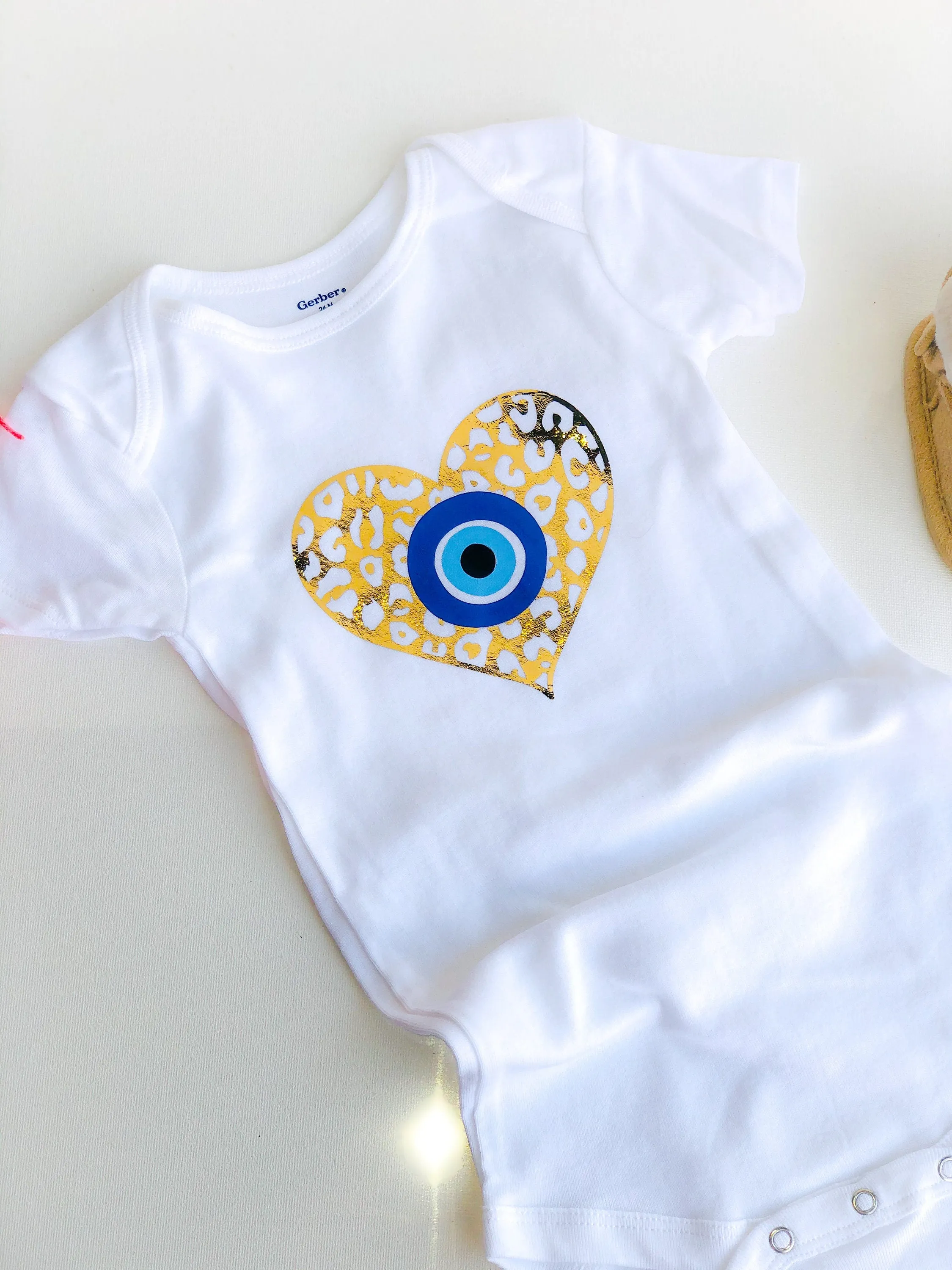 Evil Eye Design Baby Bodysuit Onesie Custom Made Cute Baby Onesie