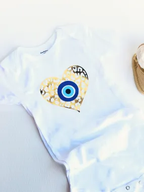 Evil Eye Design Baby Bodysuit Onesie Custom Made Cute Baby Onesie