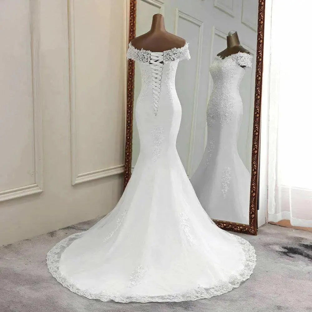 Exquisite Lace Mermaid Wedding Dress for Luxury Fashion for Women