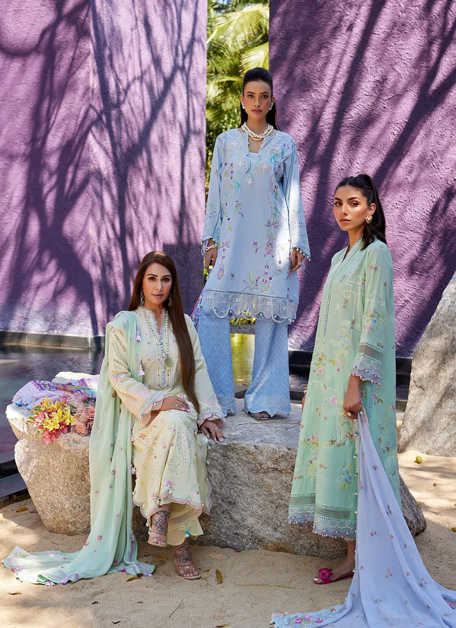 Farah Talib Aziz Suay Luxury Lawn Collection – Misora Mint