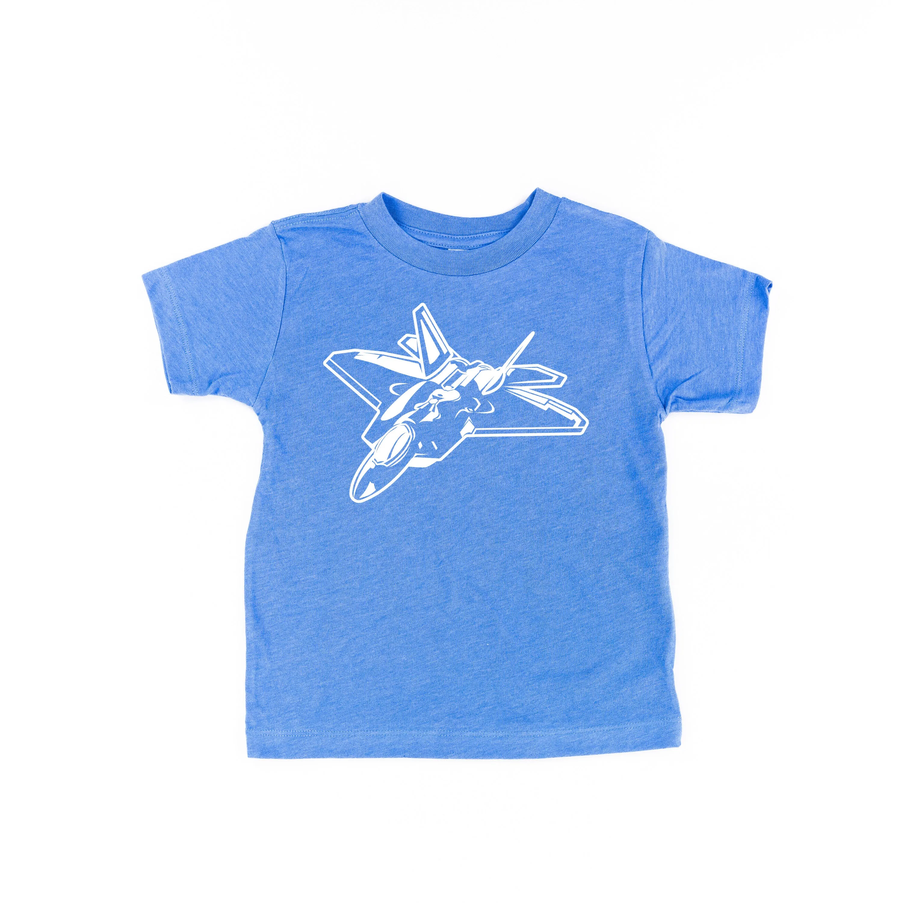 FIGHTER JET - Minimalist Design - Short Sleeve Child Shirt