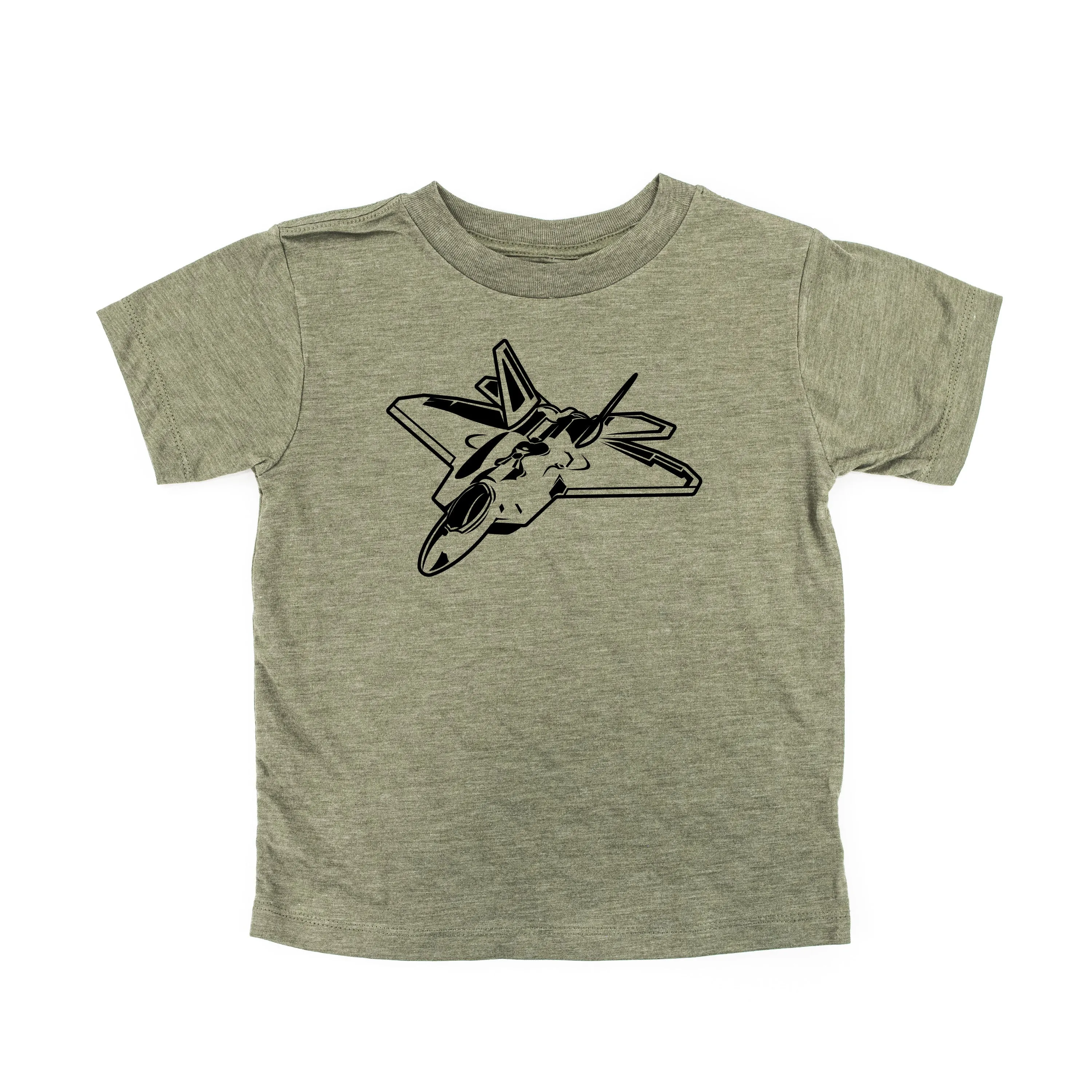 FIGHTER JET - Minimalist Design - Short Sleeve Child Shirt