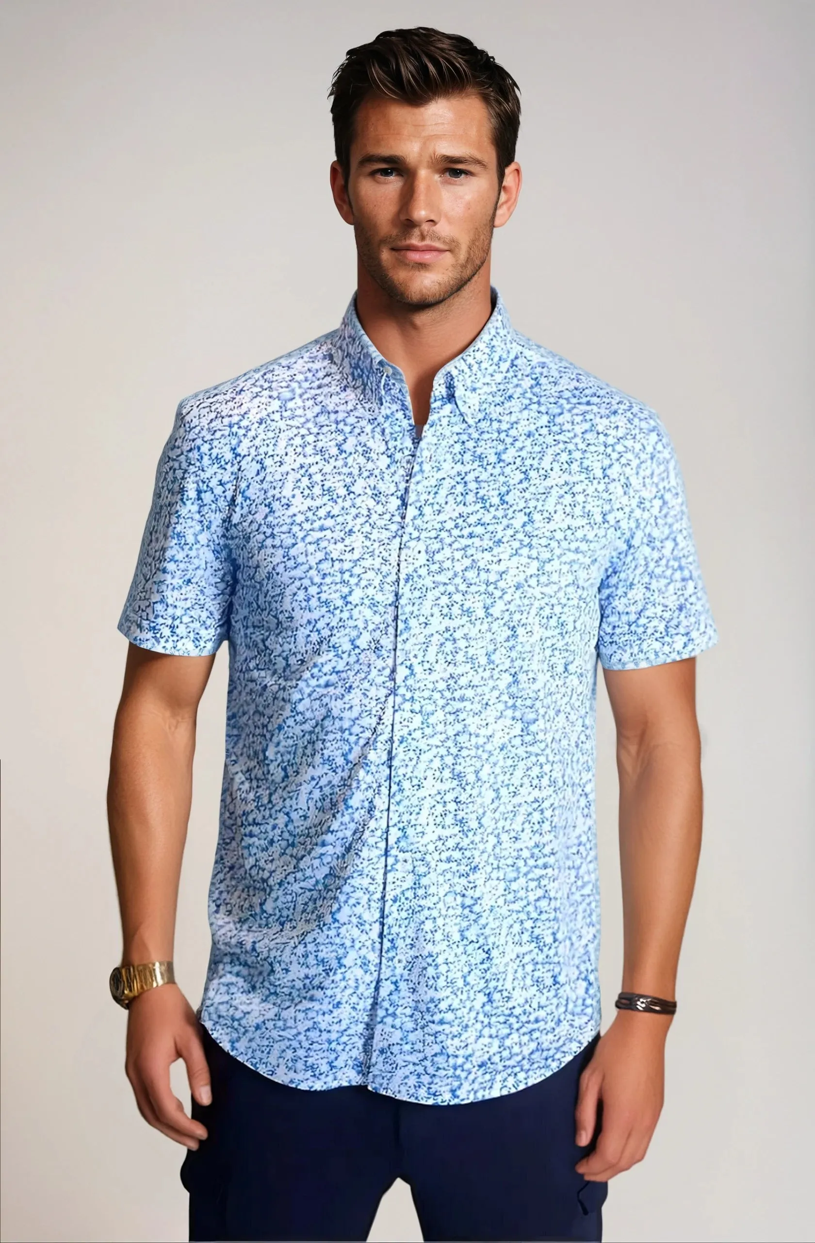 Five-O Floral Short Sleeve Tech Shirt