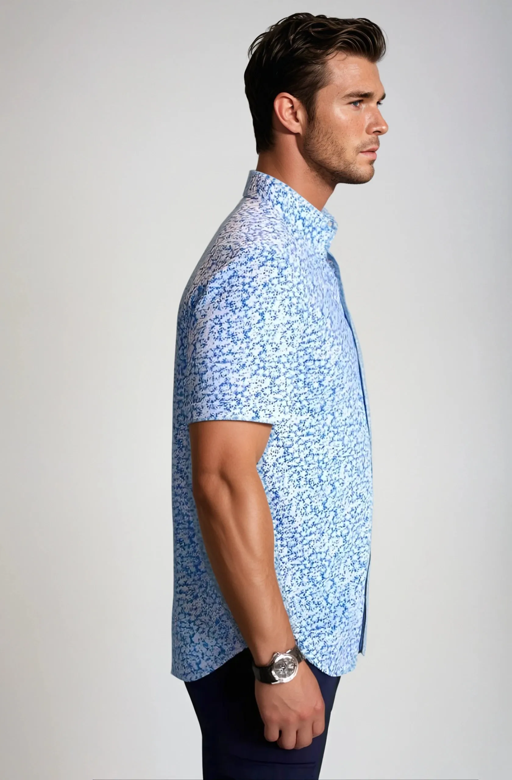 Five-O Floral Short Sleeve Tech Shirt