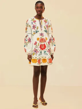 Floral Insects Mini Dress