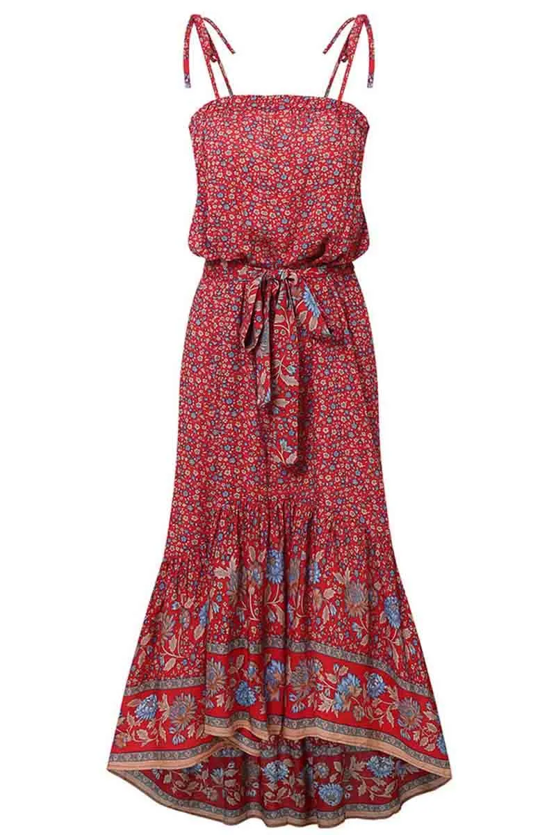 Florcoo Flower Print Midi Dress( 3 colors)