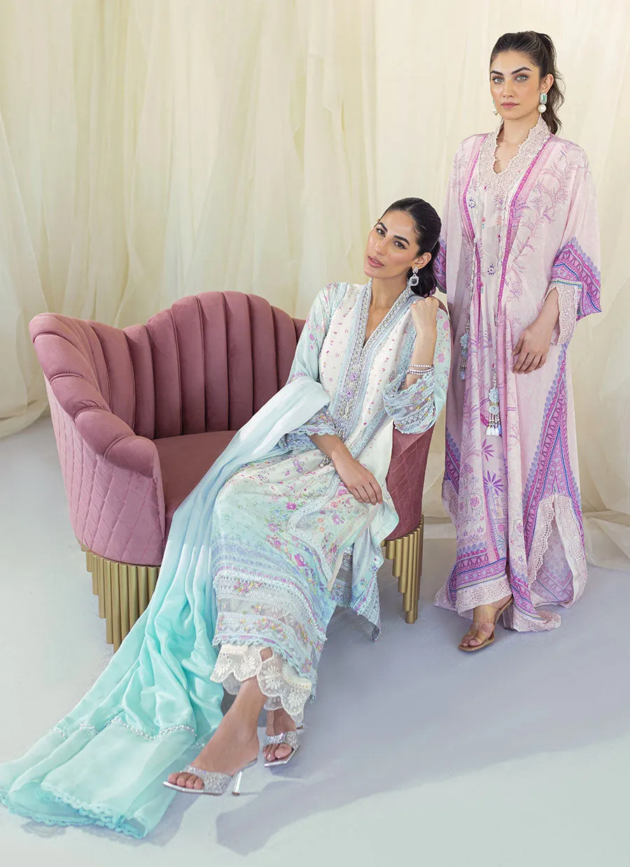 Frannie Ombre Silk Shirt and Dupatta