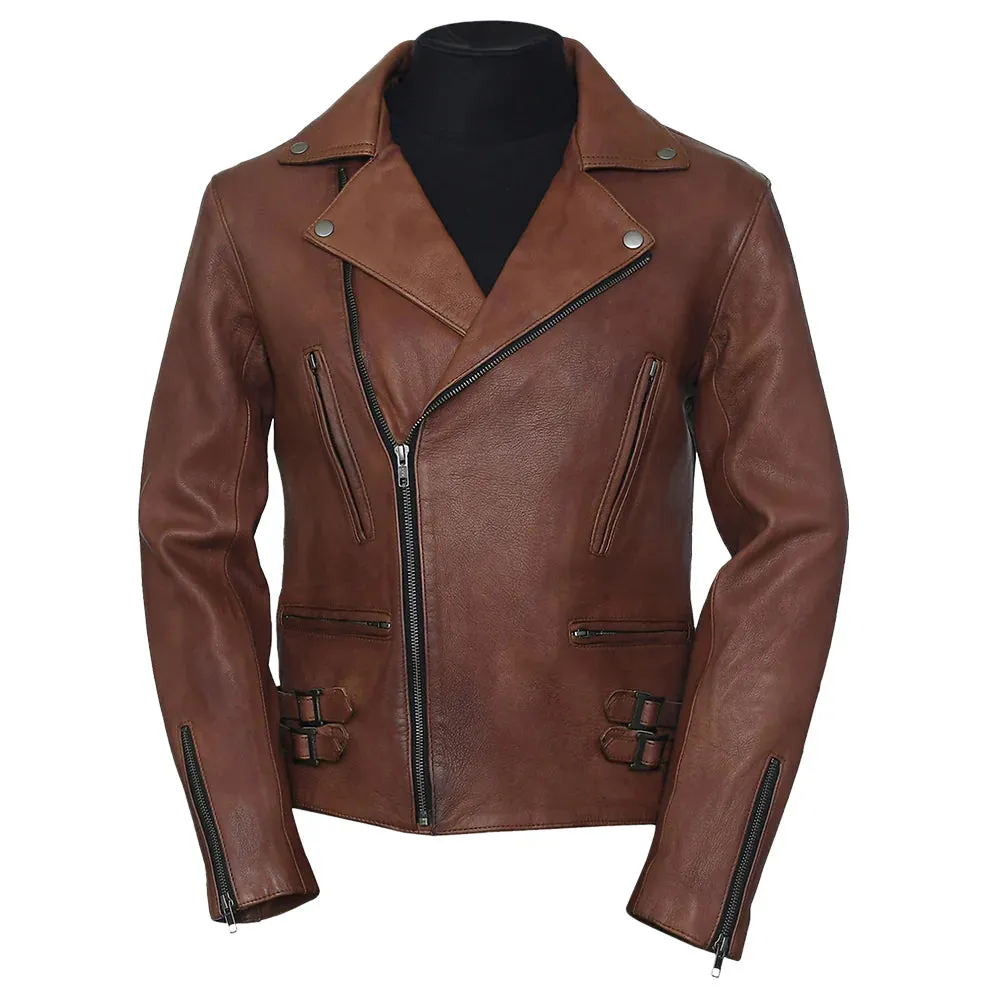 Frisco Motorcycle Easy Rider Green Leather Jacket