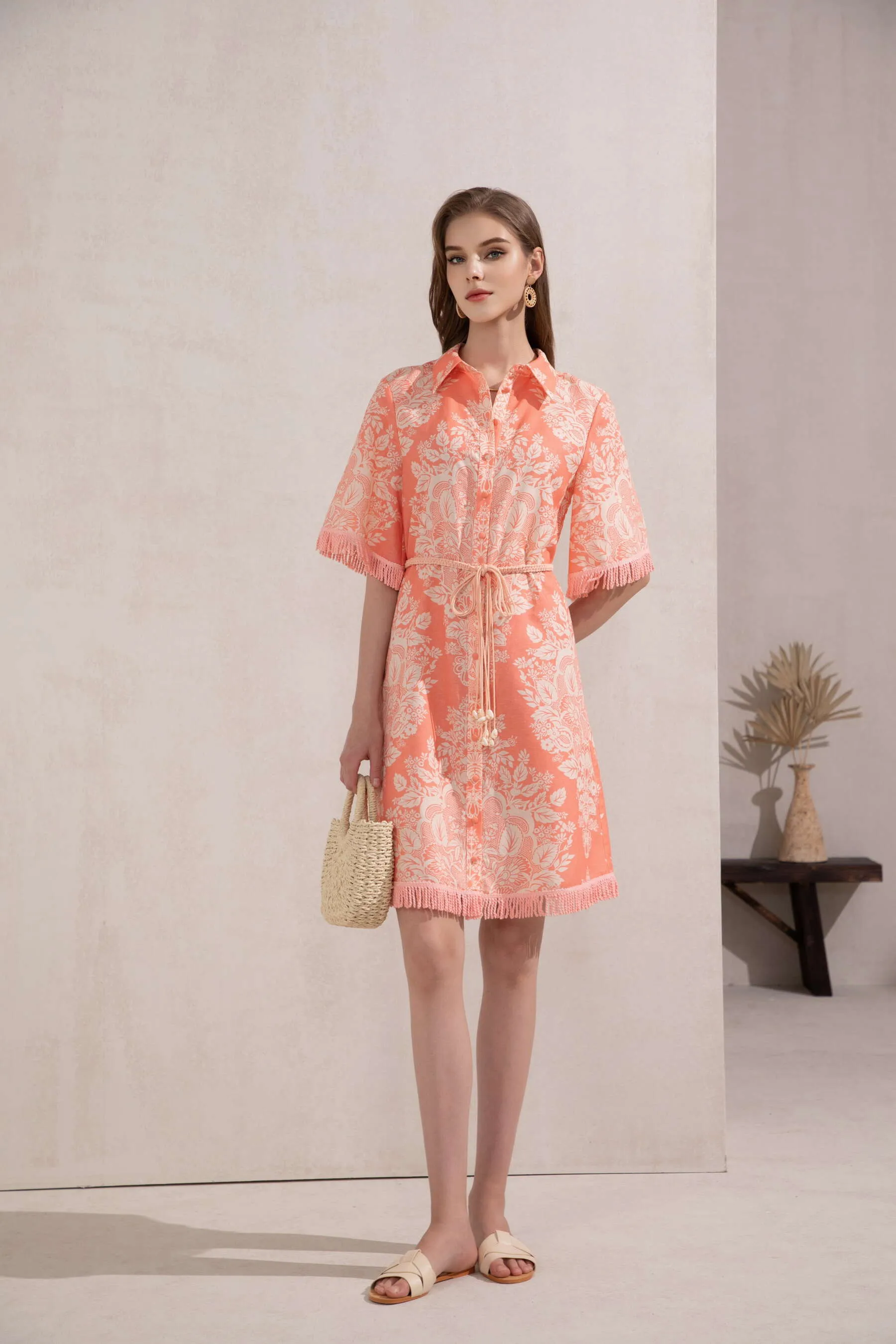 GDS Bettina Dress  | Coral