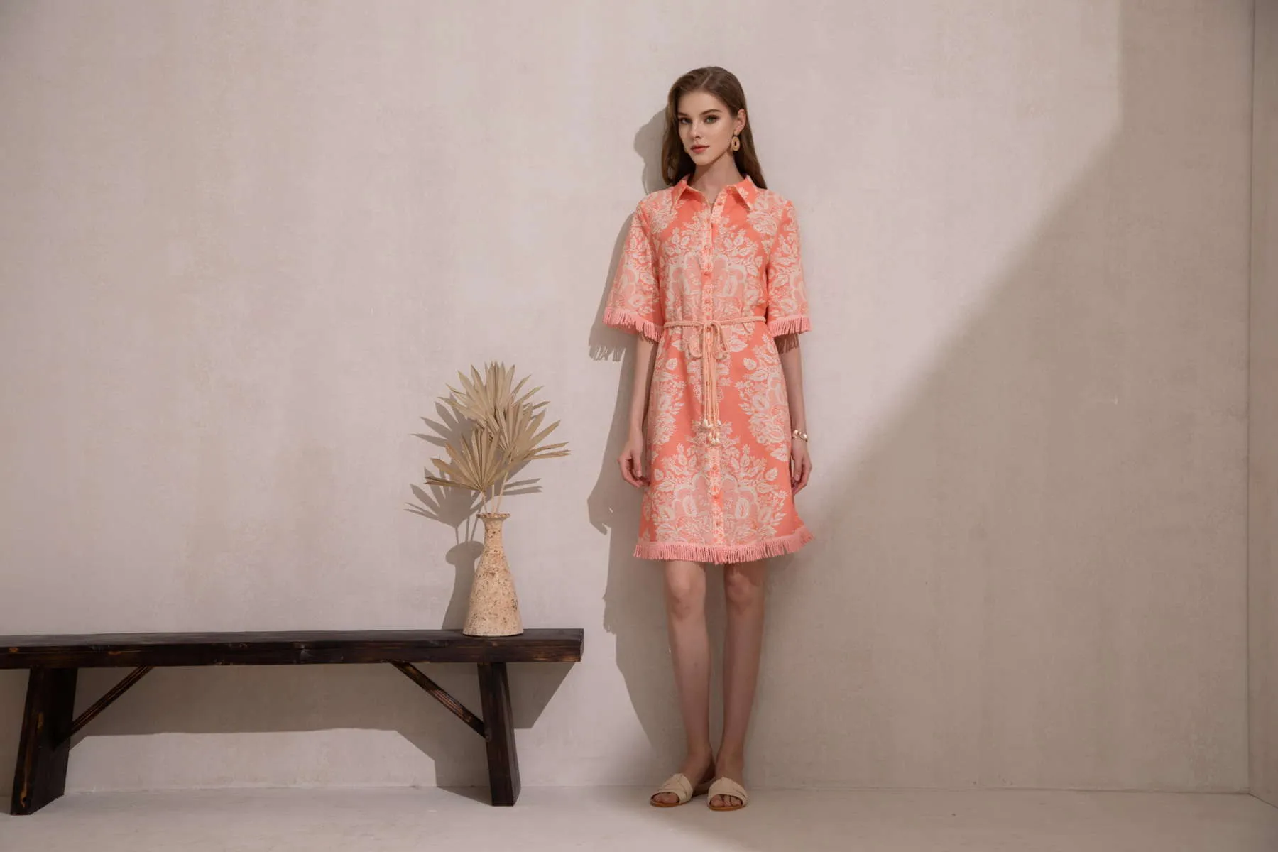 GDS Bettina Dress  | Coral