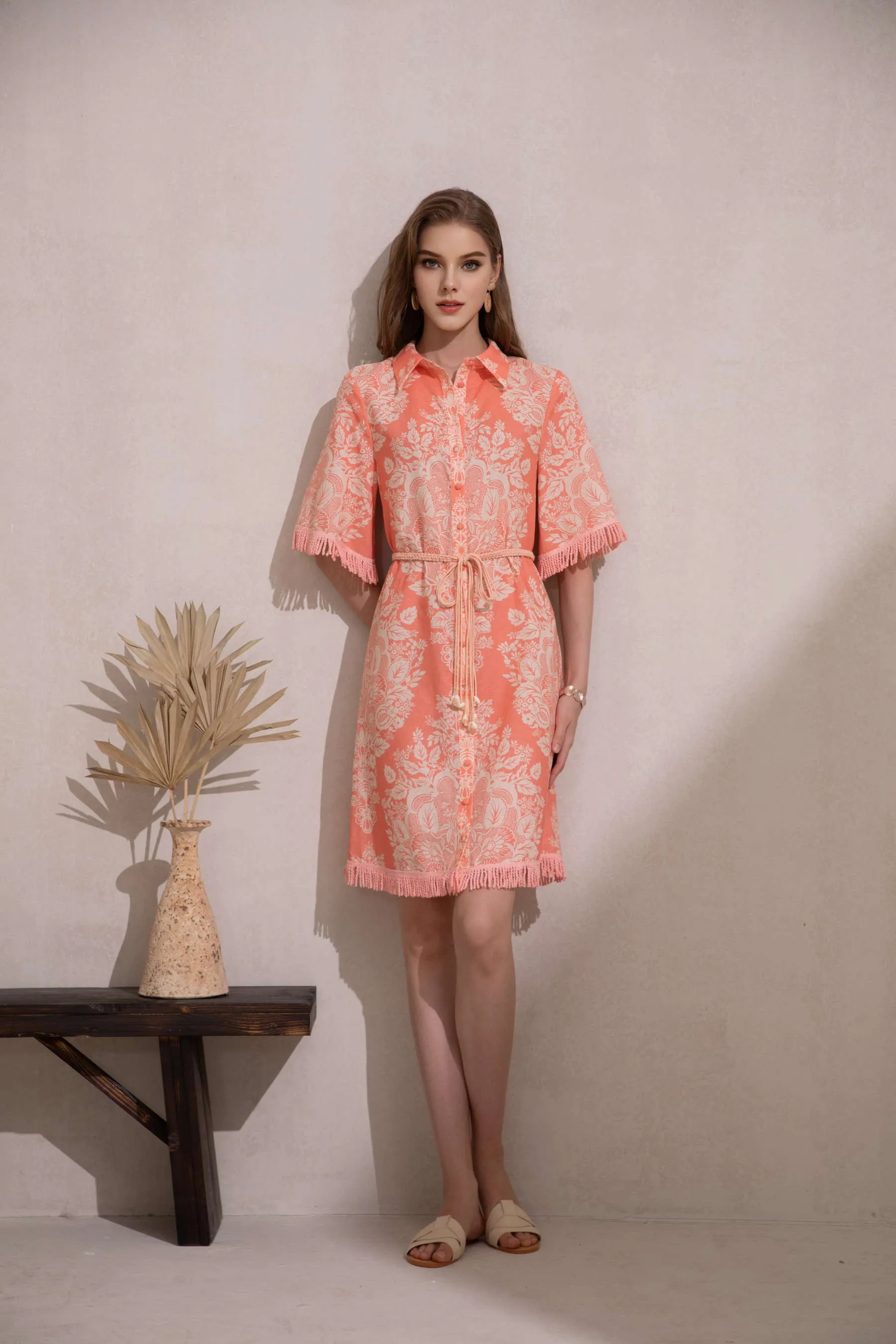 GDS Bettina Dress  | Coral