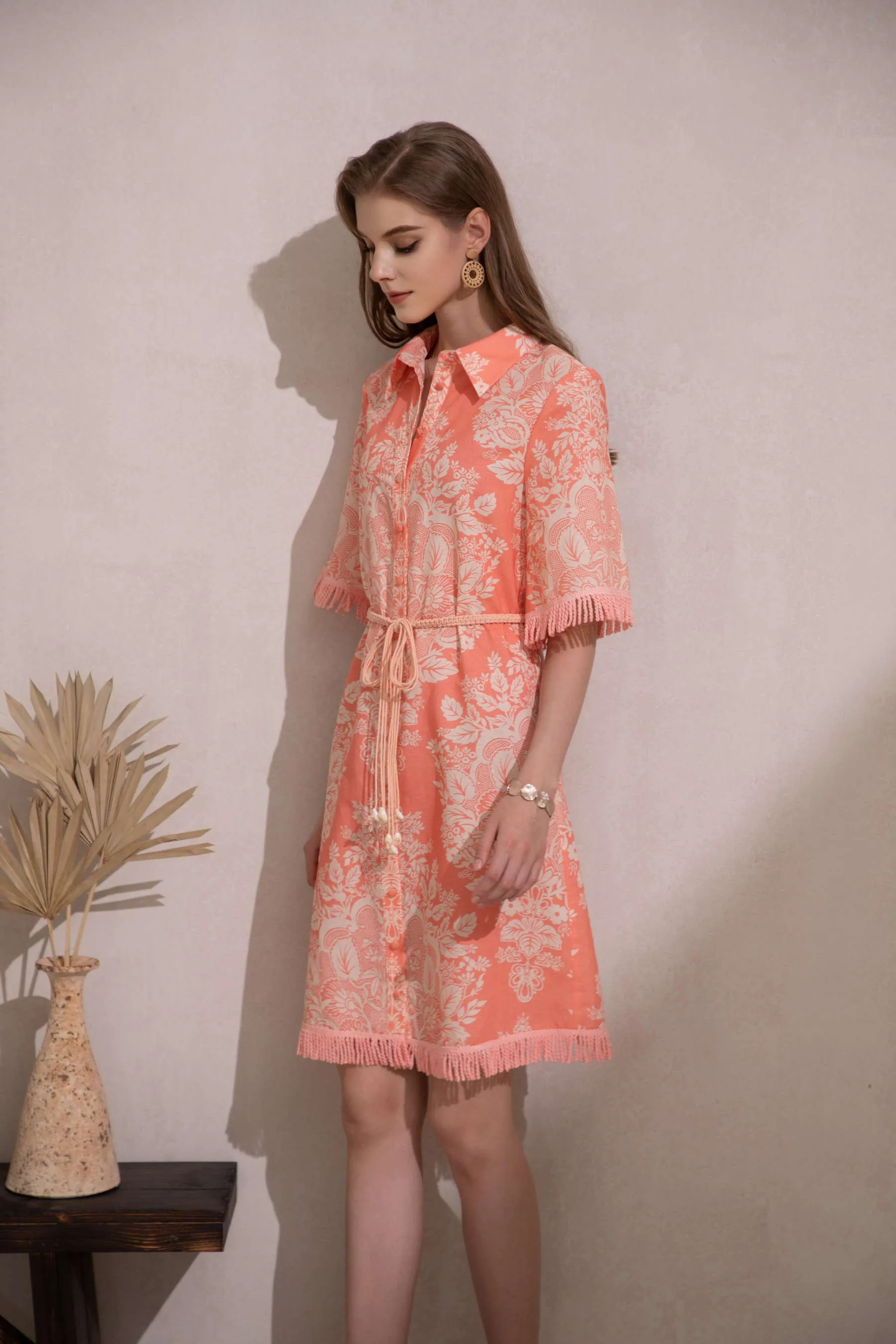 GDS Bettina Dress  | Coral