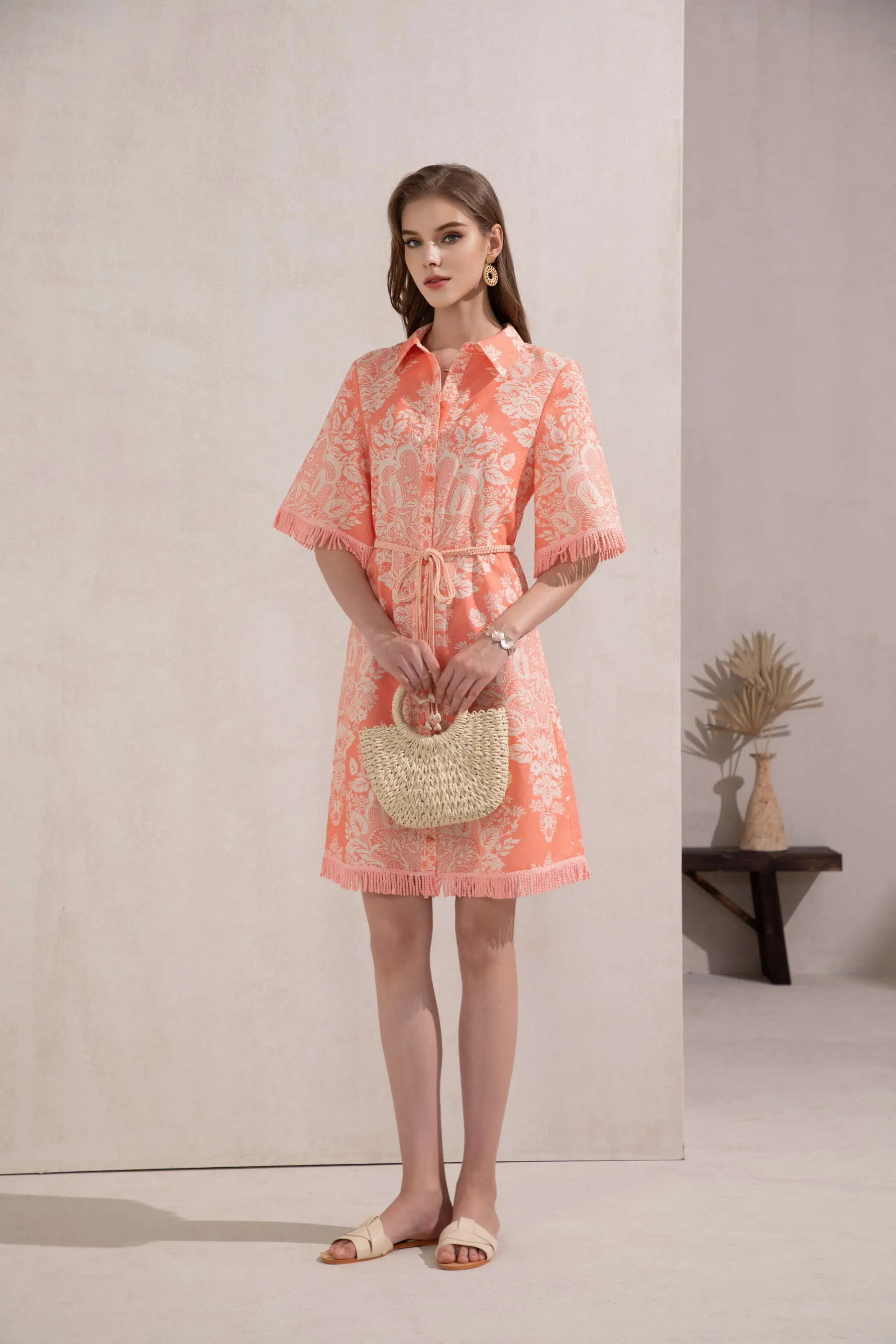 GDS Bettina Dress  | Coral