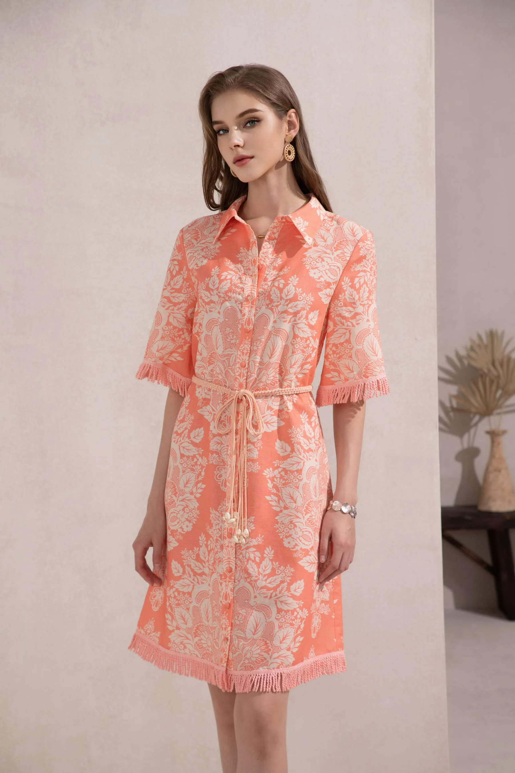 GDS Bettina Dress  | Coral