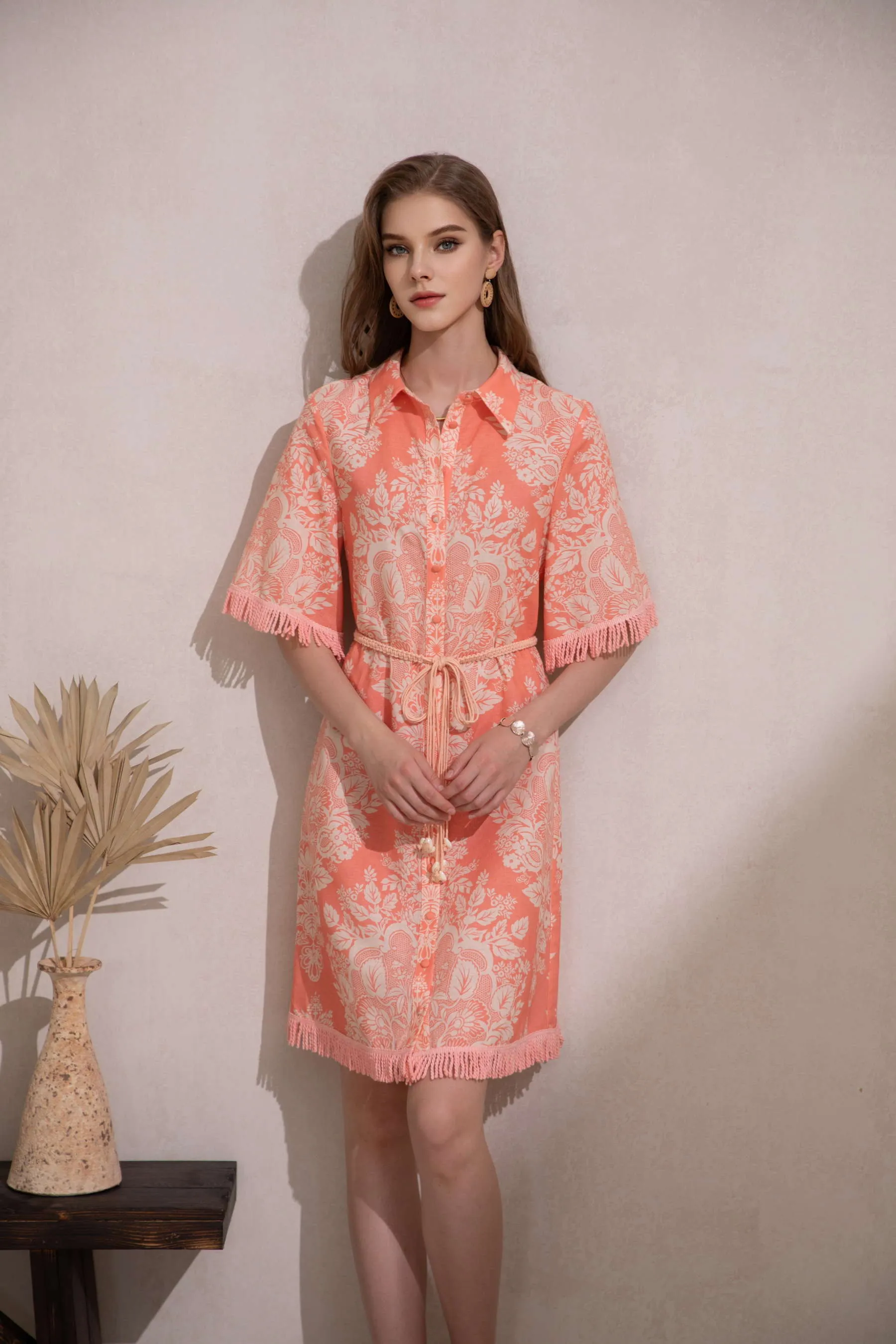 GDS Bettina Dress  | Coral