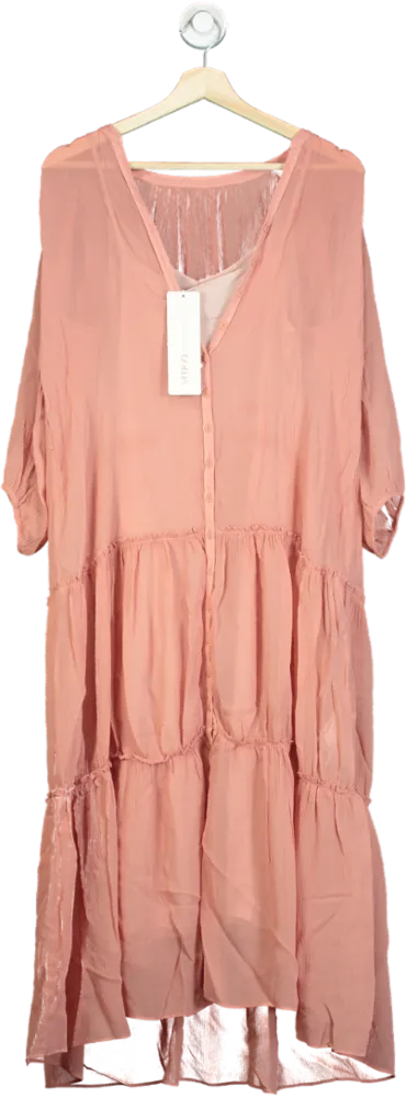 Goelia Dusty Pink Slip Dress XS