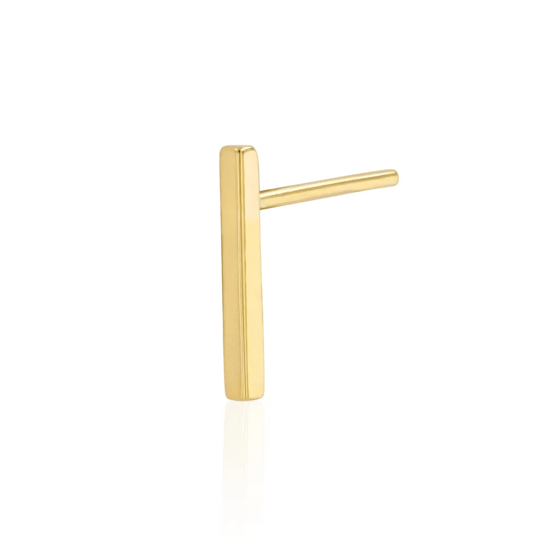 Gold Bar Earring